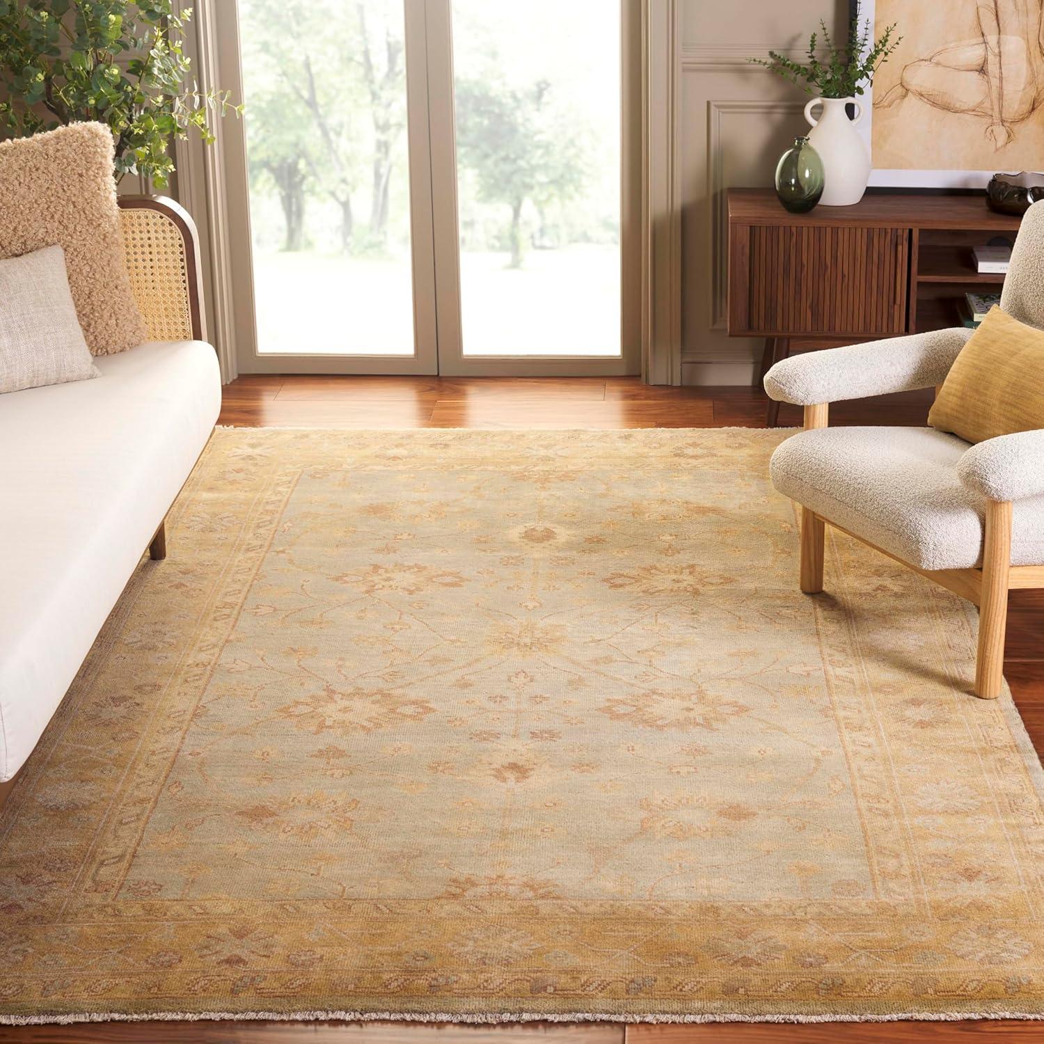 Safavieh Oushak Hand Knotted Wool Floral Rug