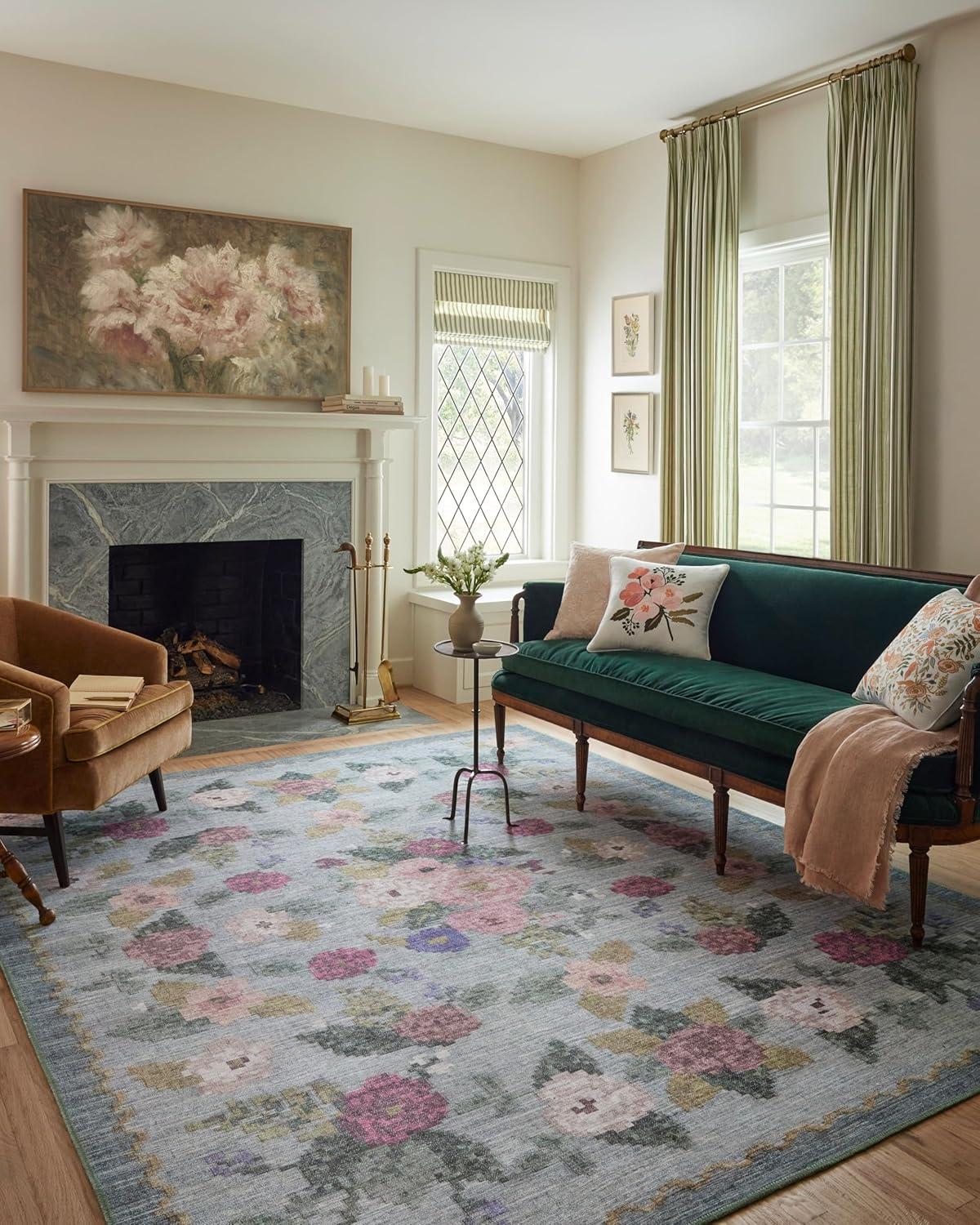 Rifle Paper Co. x Loloi Rosa Sky Area Rug