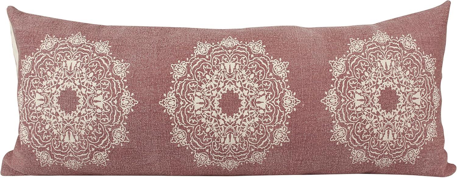 Mandala Floral Cotton Throw Pillow