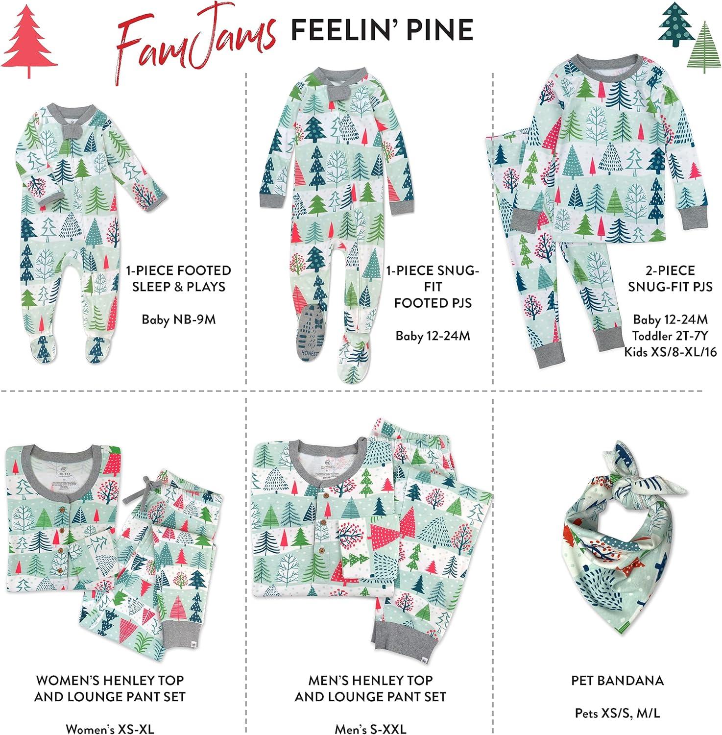 Feelin Pine Organic Cotton Baby Pajama Set 12M