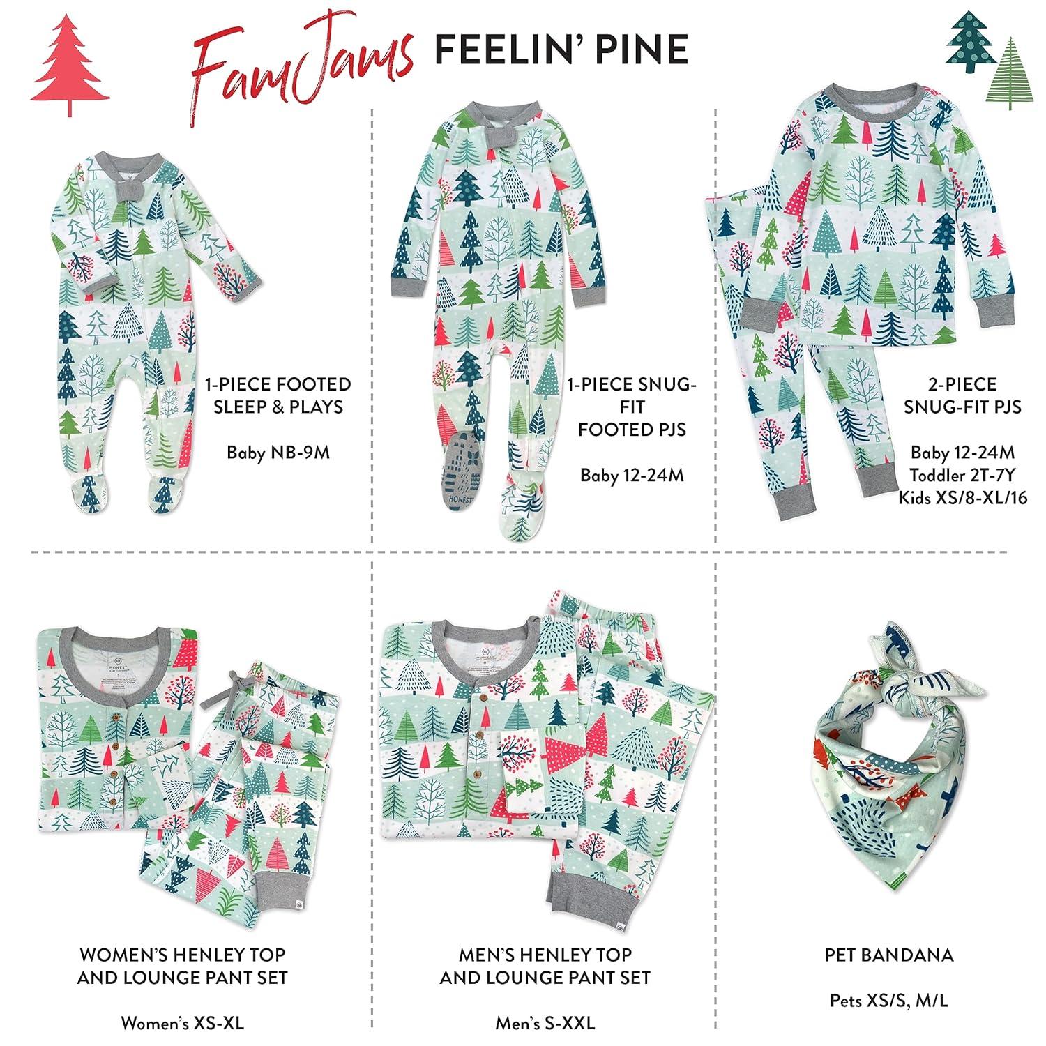 Feelin Pine Organic Cotton Baby Pajama Set 12M