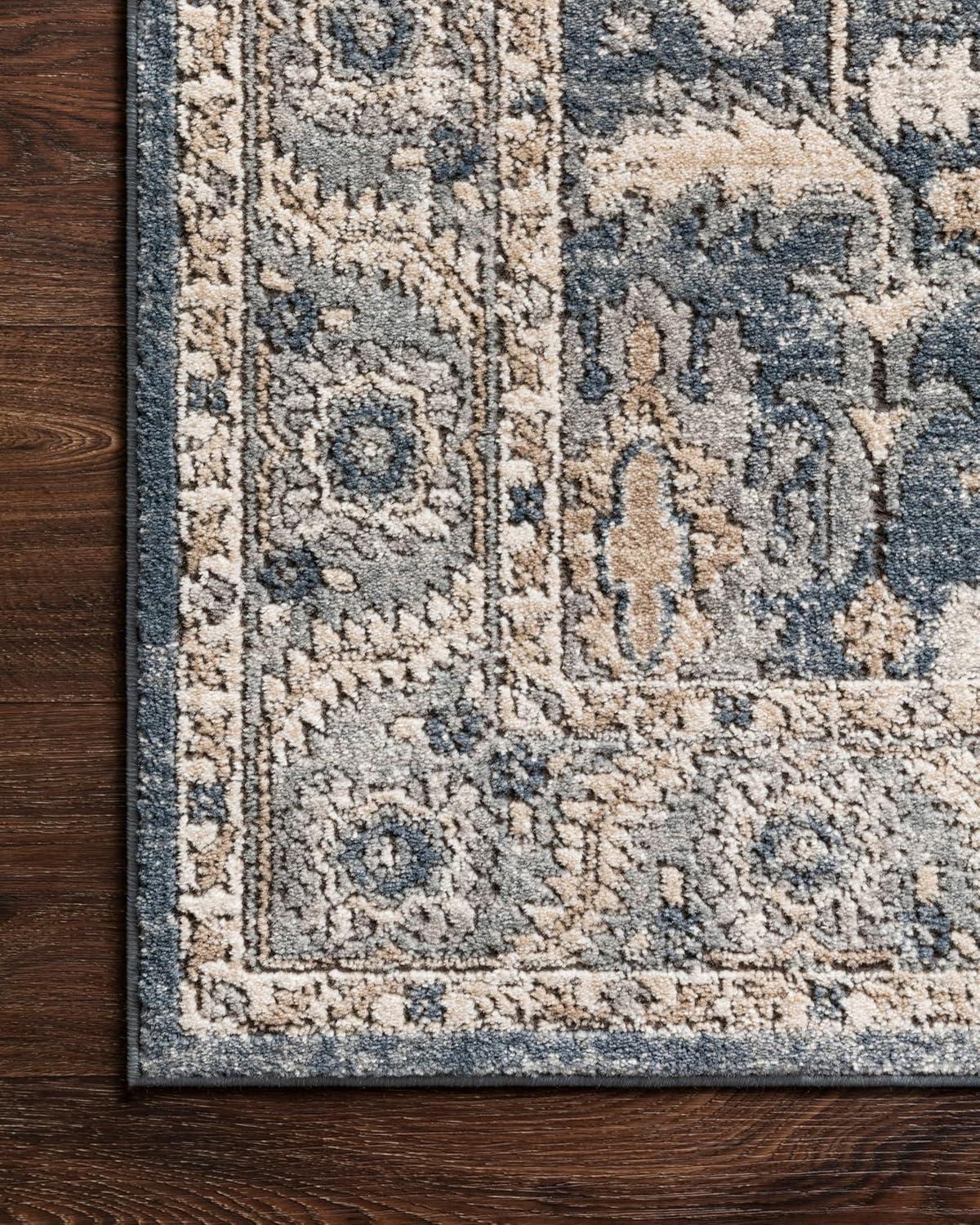 Loloi Teagan Denim / Pebble 5'-3" x 7'-6" Area Rug