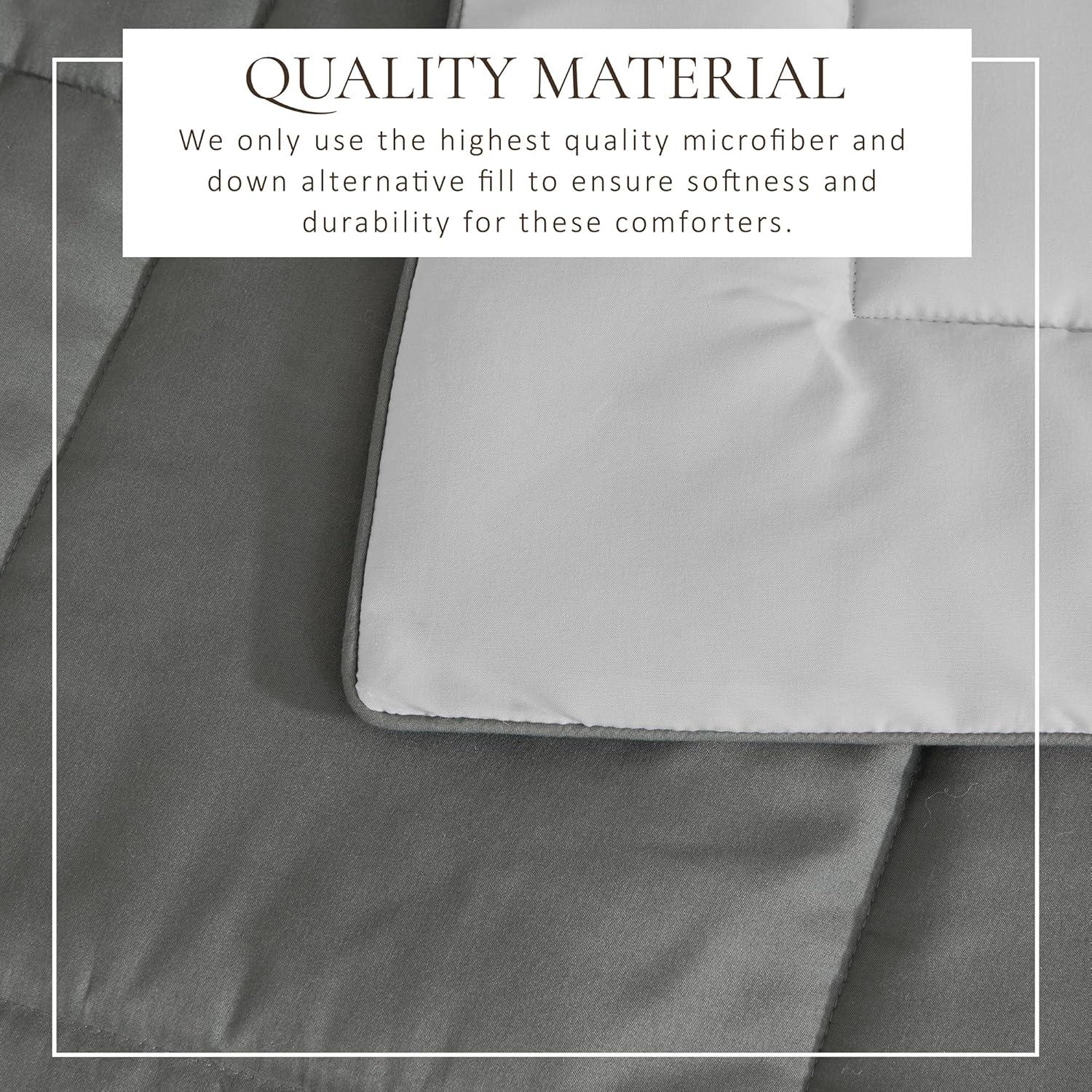 FreshFolds Reversible Microfiber Comforter Set with Shams