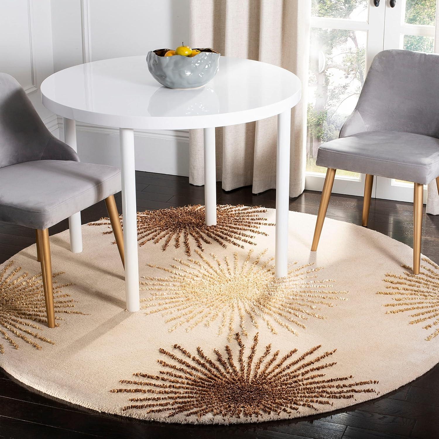 Soho SOH712 Hand Tufted Area Rug - Ivory/Silver - 7'6"x9'6" - Safavieh.