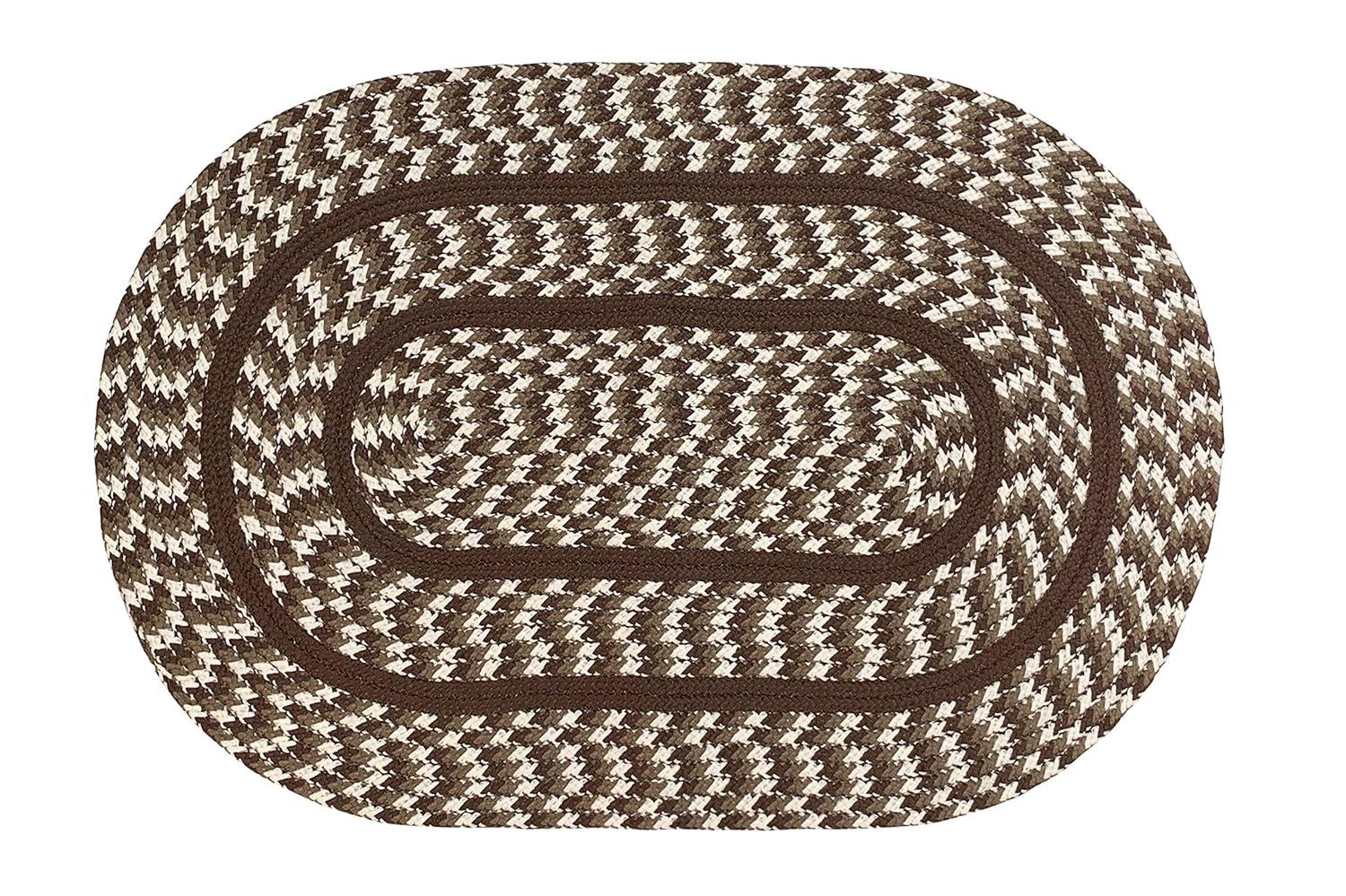 Better Trends Cottage 100% Polypropylene 24" x 40" Braided Rug - Brown & Ivory