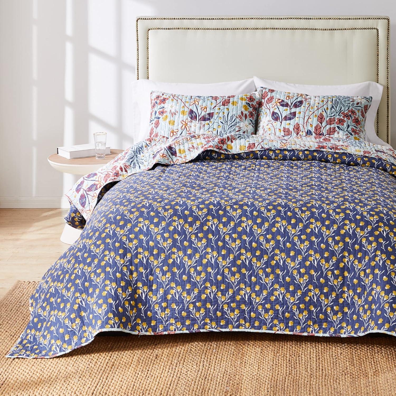 Barefoot Bungalow Koepp Perry Modern Bontanical Reversible Quilt Set