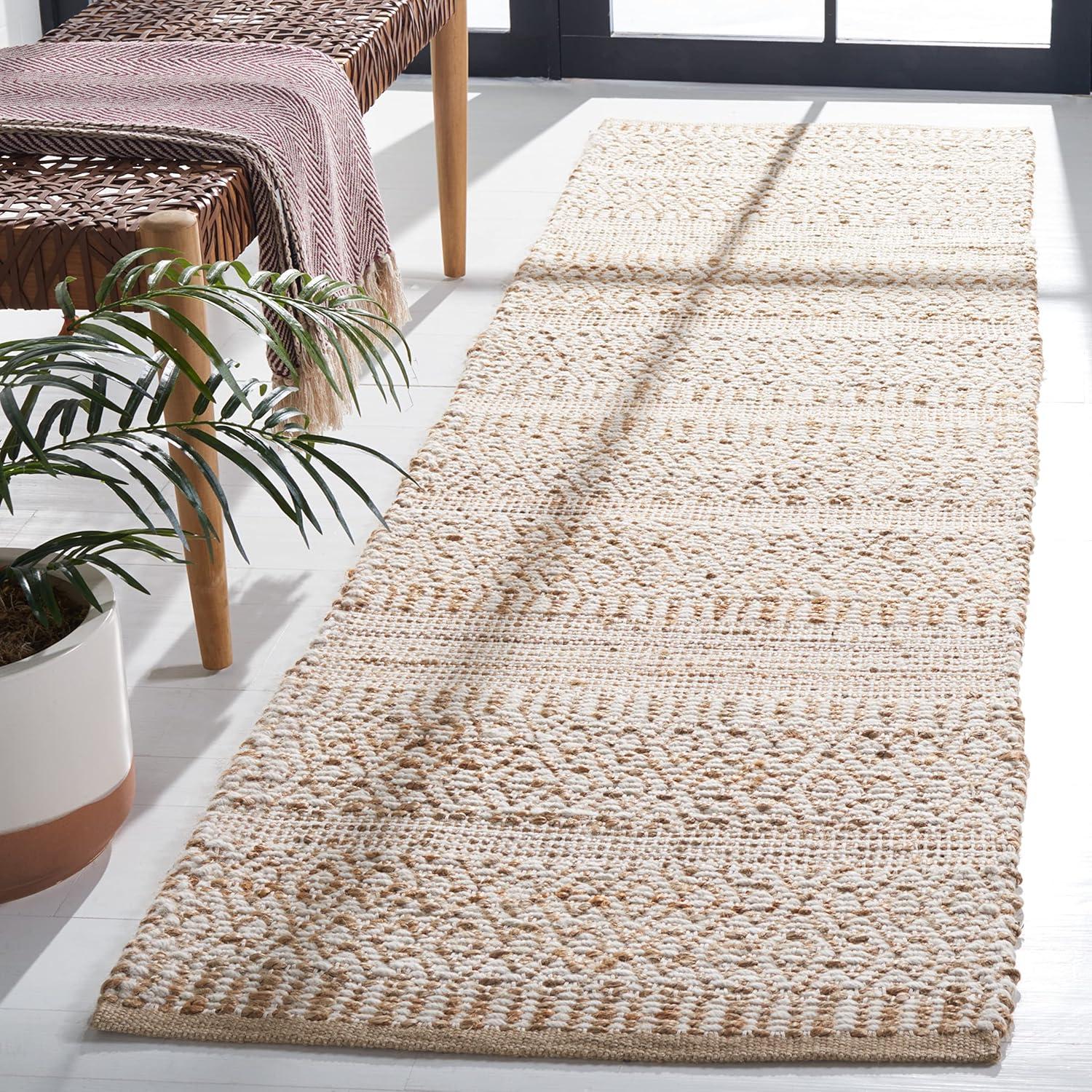 Natural Fiber NF829 Hand Woven Area Rug - Natural/Ivory - 8'x10' - Safavieh.
