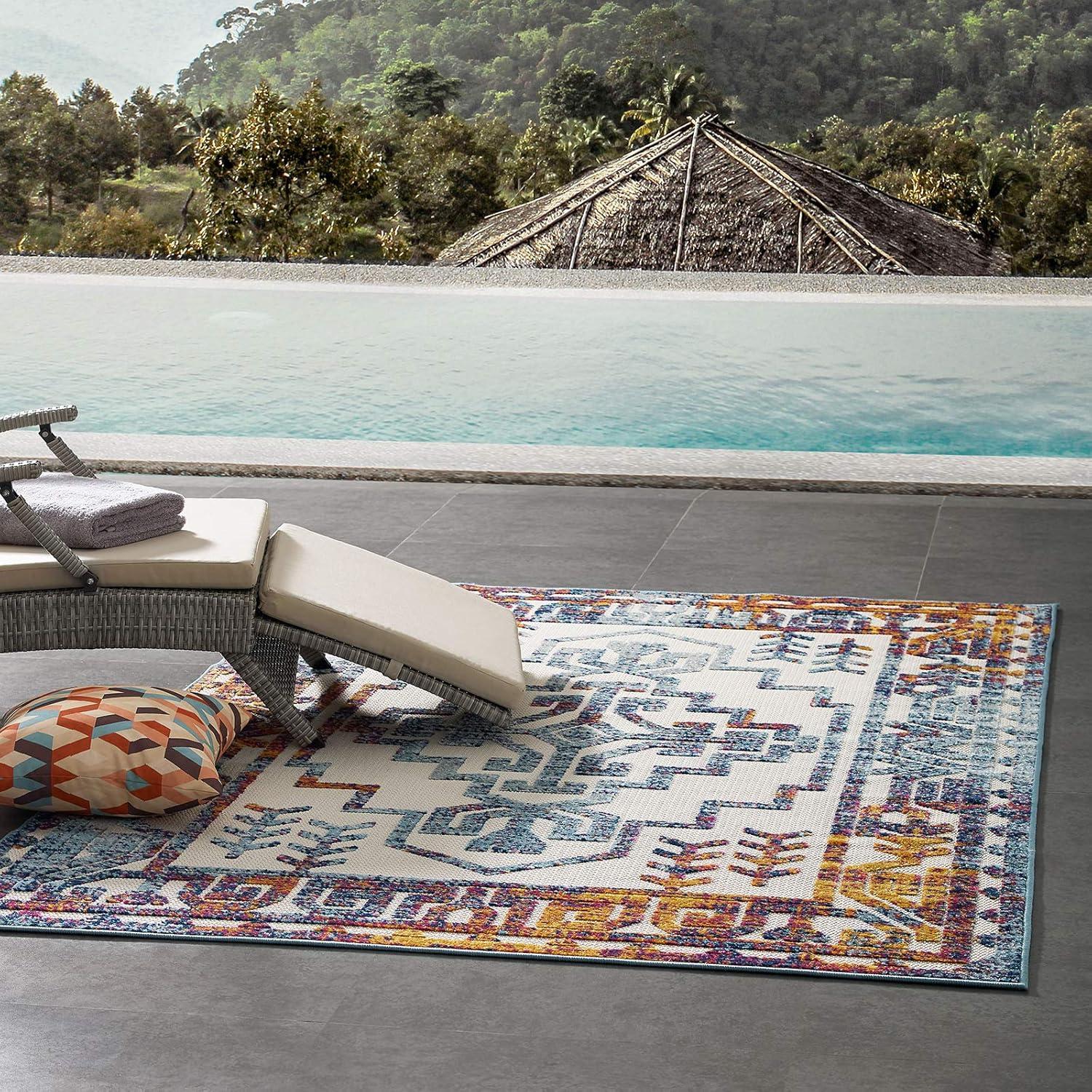 Modway Modway Reflect Nyssa Geometric Southwestern Indoor and Outdoor Area Rug