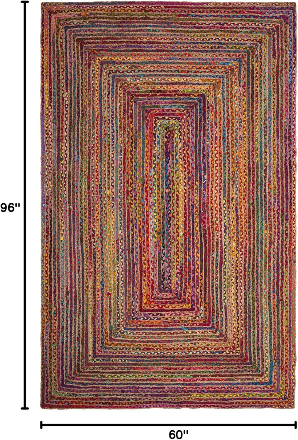 Cape Cod CAP202 Woven Indoor Area Rug - Red/Multi - 5'x8' - Safavieh