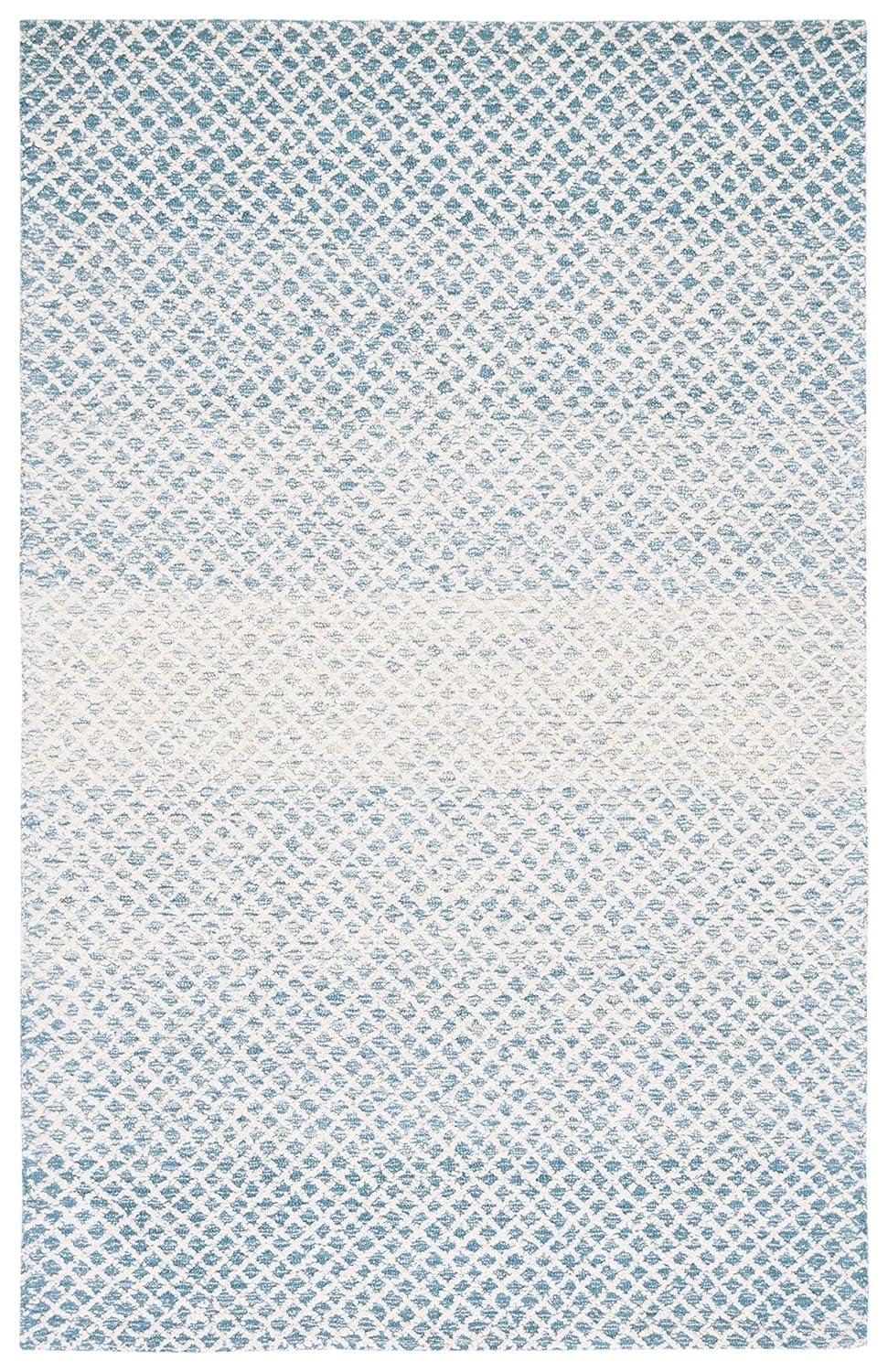 Micro-Loop MLP353 Hand Tufted Indoor Area Rug - Blue/Ivory - 5'x8' - Safavieh