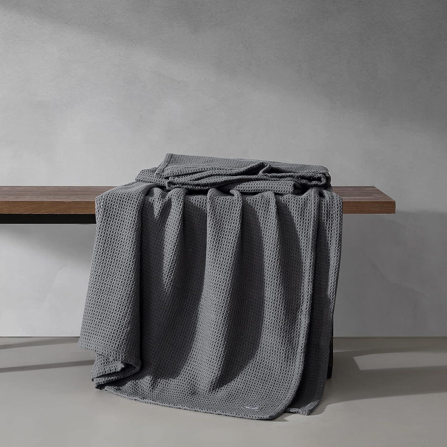 Vera Wang Vera Wang Waffleweave Cotton Blanket