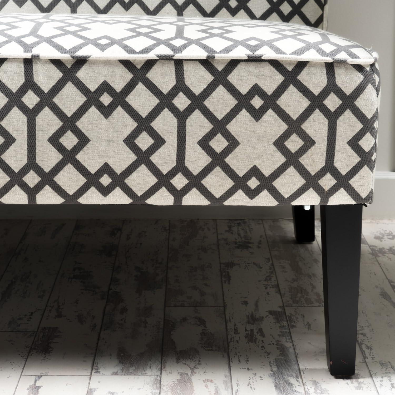Dejon Loveseat Gray Pattern - Christopher Knight Home: Transitional Style, Polyester Upholstery, Spot Clean