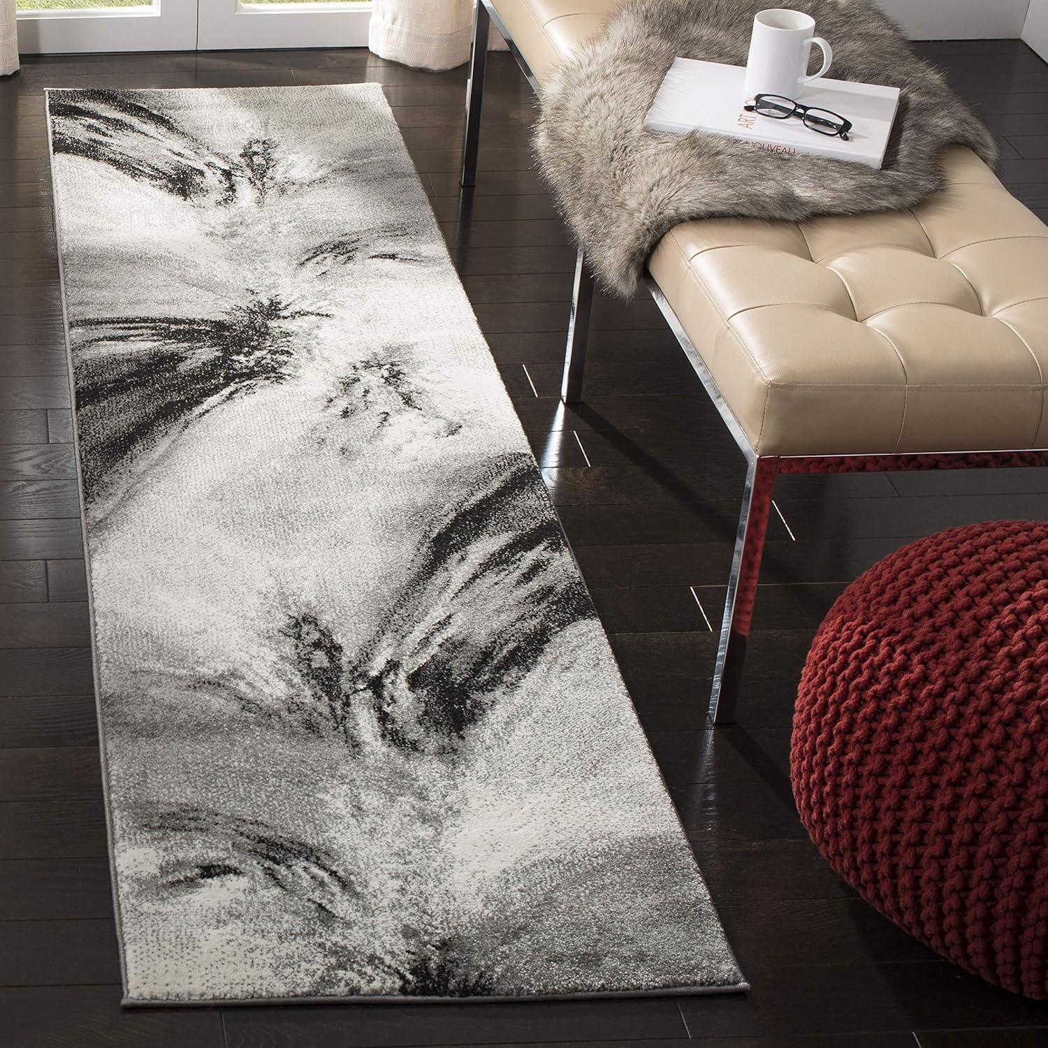 Acord Abstract Gray Area Rug