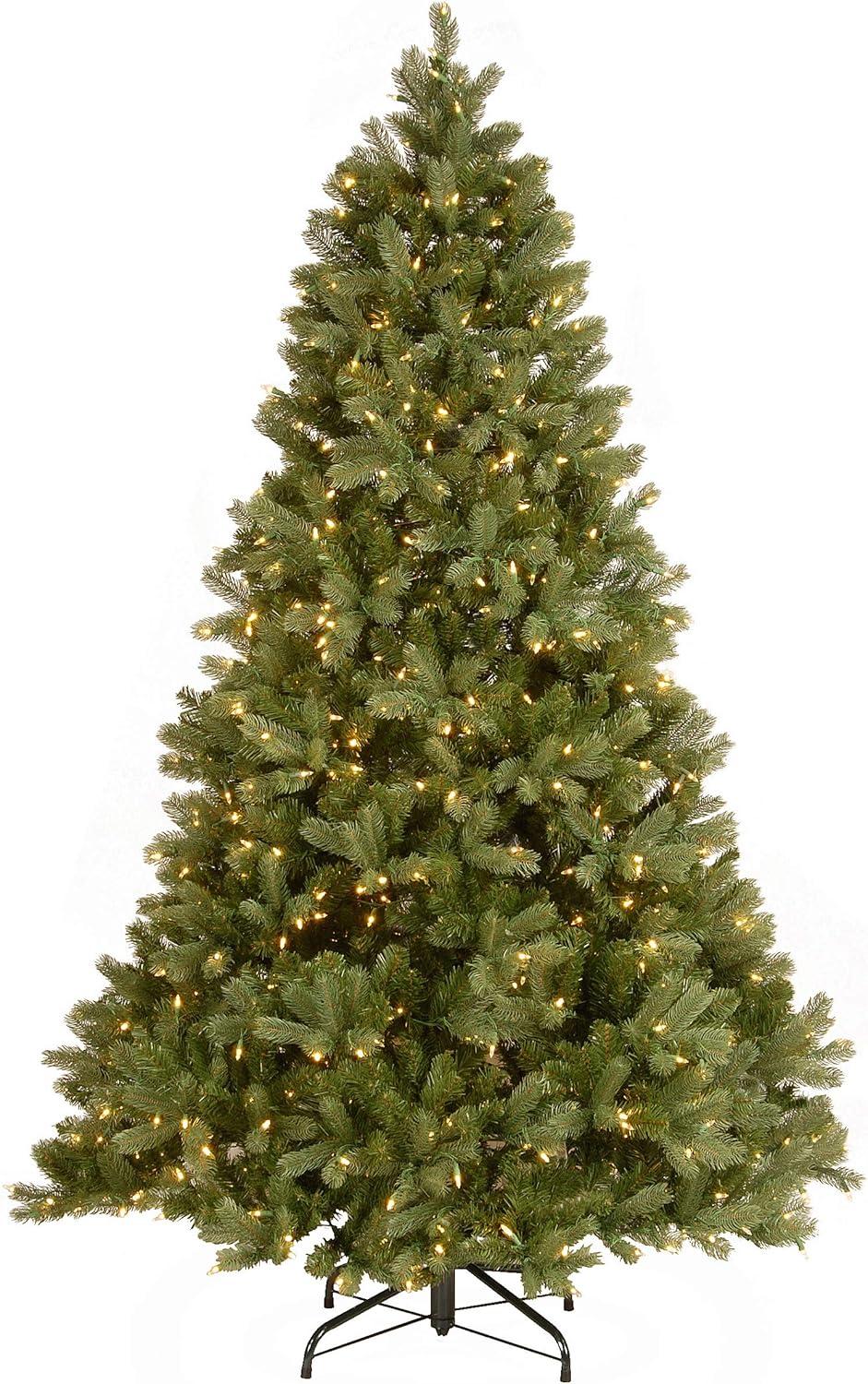 Prelit Downswept Douglas Fir Artificial Christmas Tree Dual Color Lights - National Tree Company