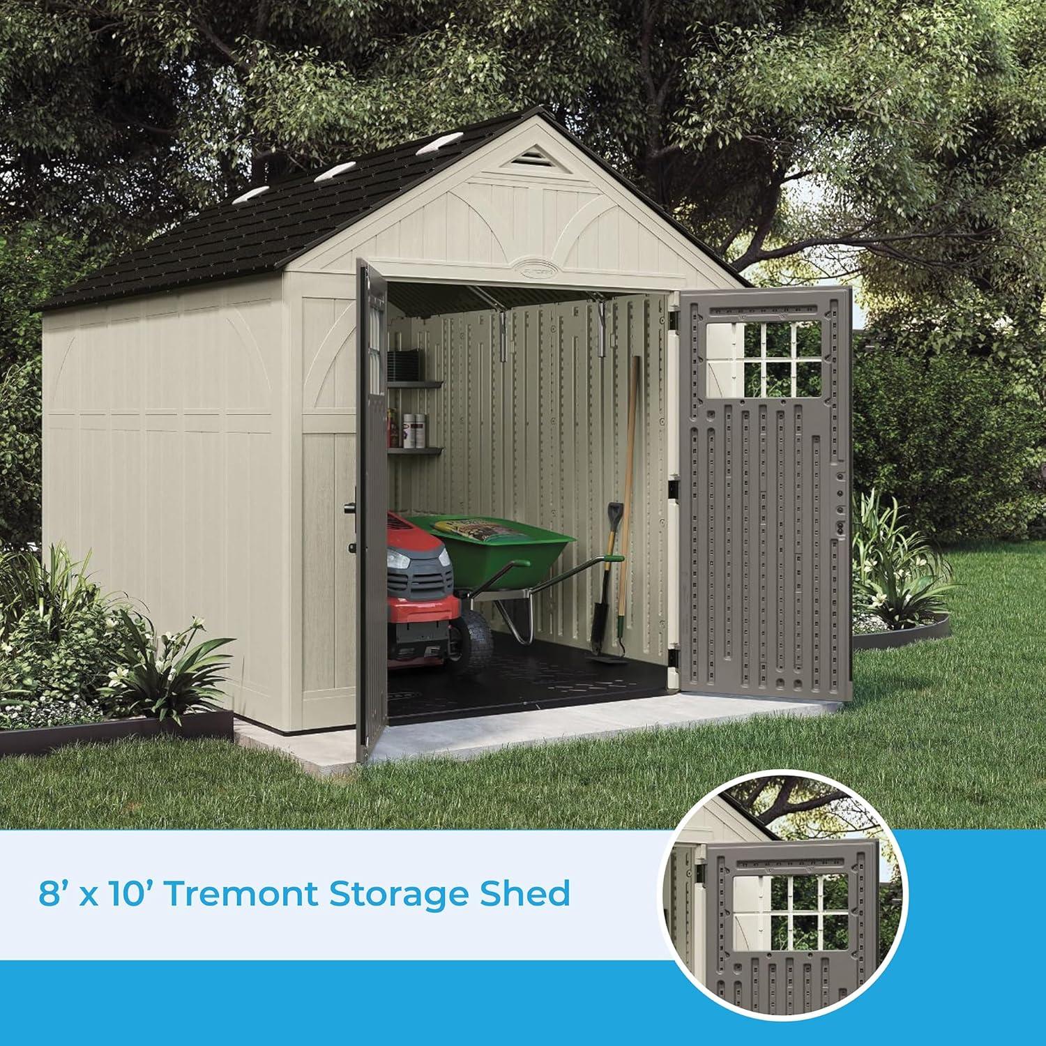 Suncast Suncast Outdoor Vanilla Resin Storage Shed