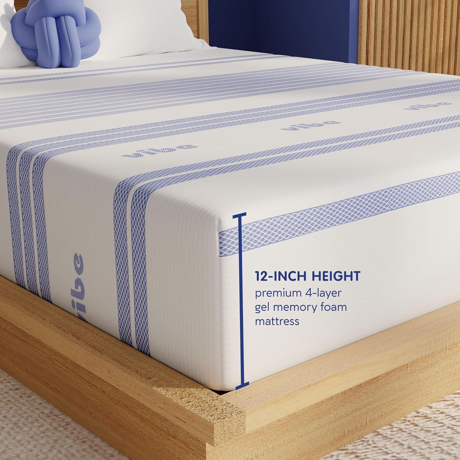 Vibe Gel Memory Foam 12-Inch Mattress | CertiPUR-US Certified | Bed-in-a-Box & Reviews | Wayfair
