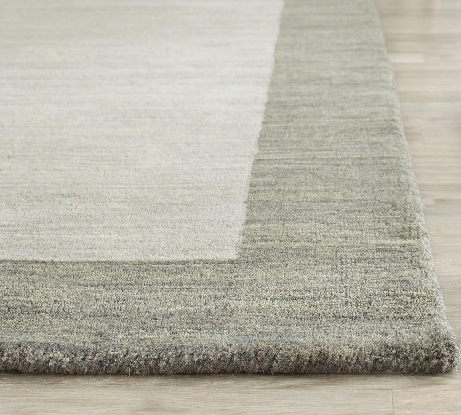 Himalaya HIM580 Hand Loomed Area Rug - Light Grey/Dark Grey - 3'x5' - Safavieh.