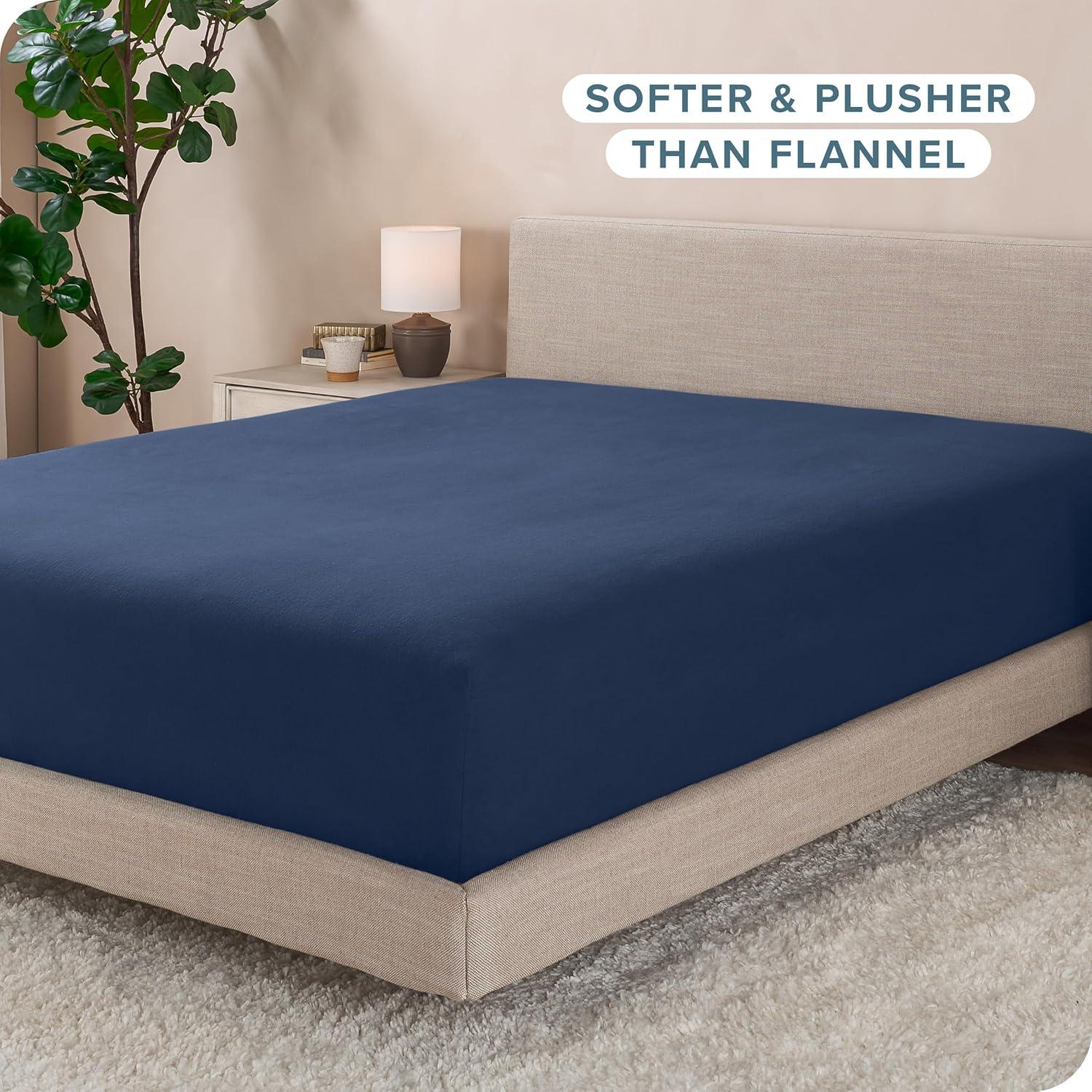 Bare Home Micro Fleece Super Soft Fitted Sheet