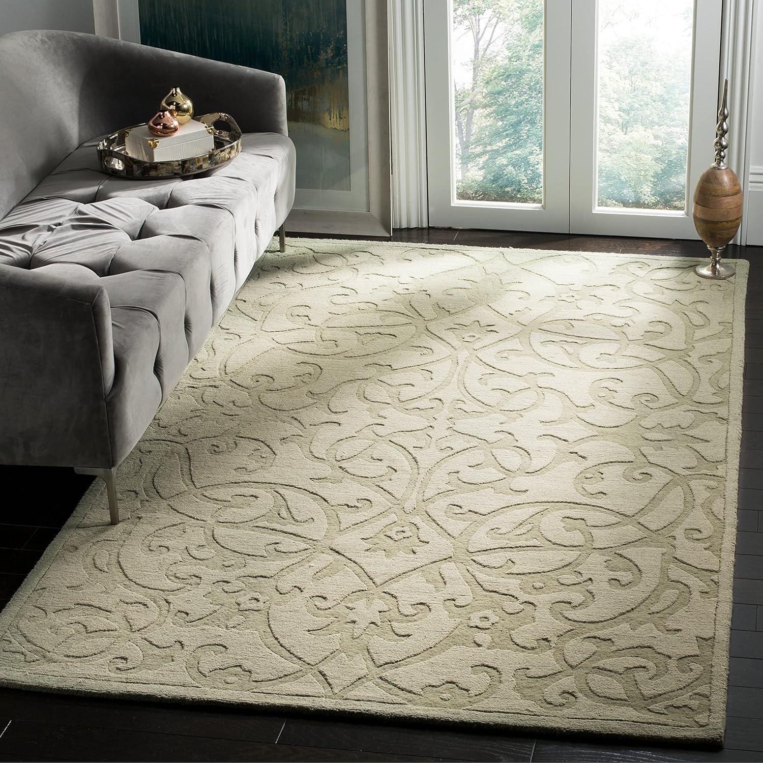 SAFAVIEH Impressions IM341D Handmade Light Brown Rug