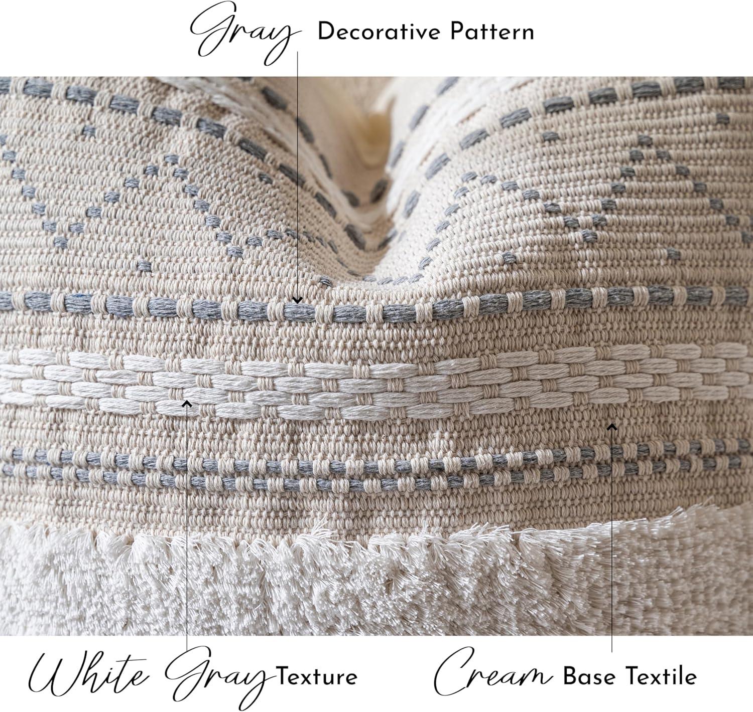 POFIMP 14X36 Rectangle Bohemian Style Pillow Cover For Sofa Living Room Decoration (1 Pack)