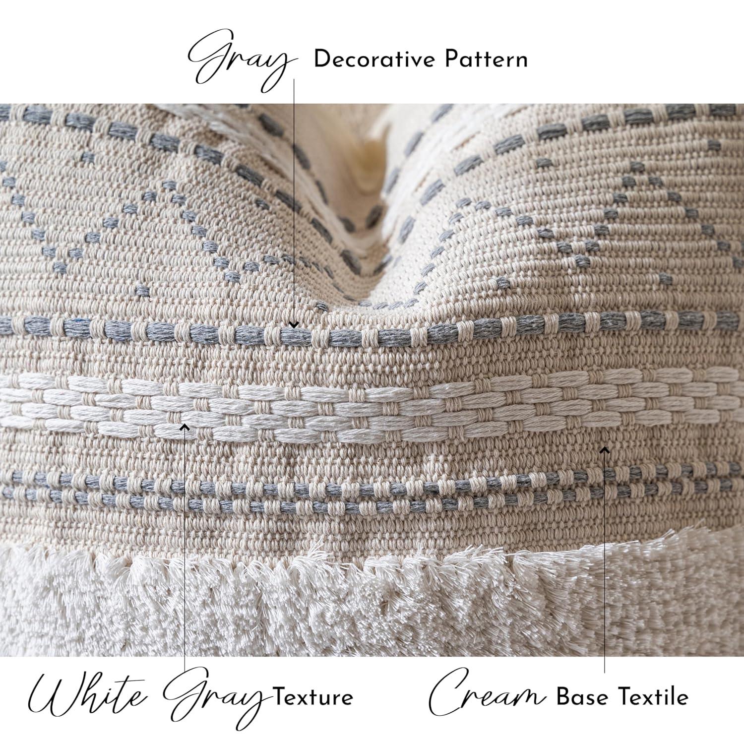 POFIMP 14X36 Rectangle Bohemian Style Pillow Cover For Sofa Living Room Decoration (1 Pack)