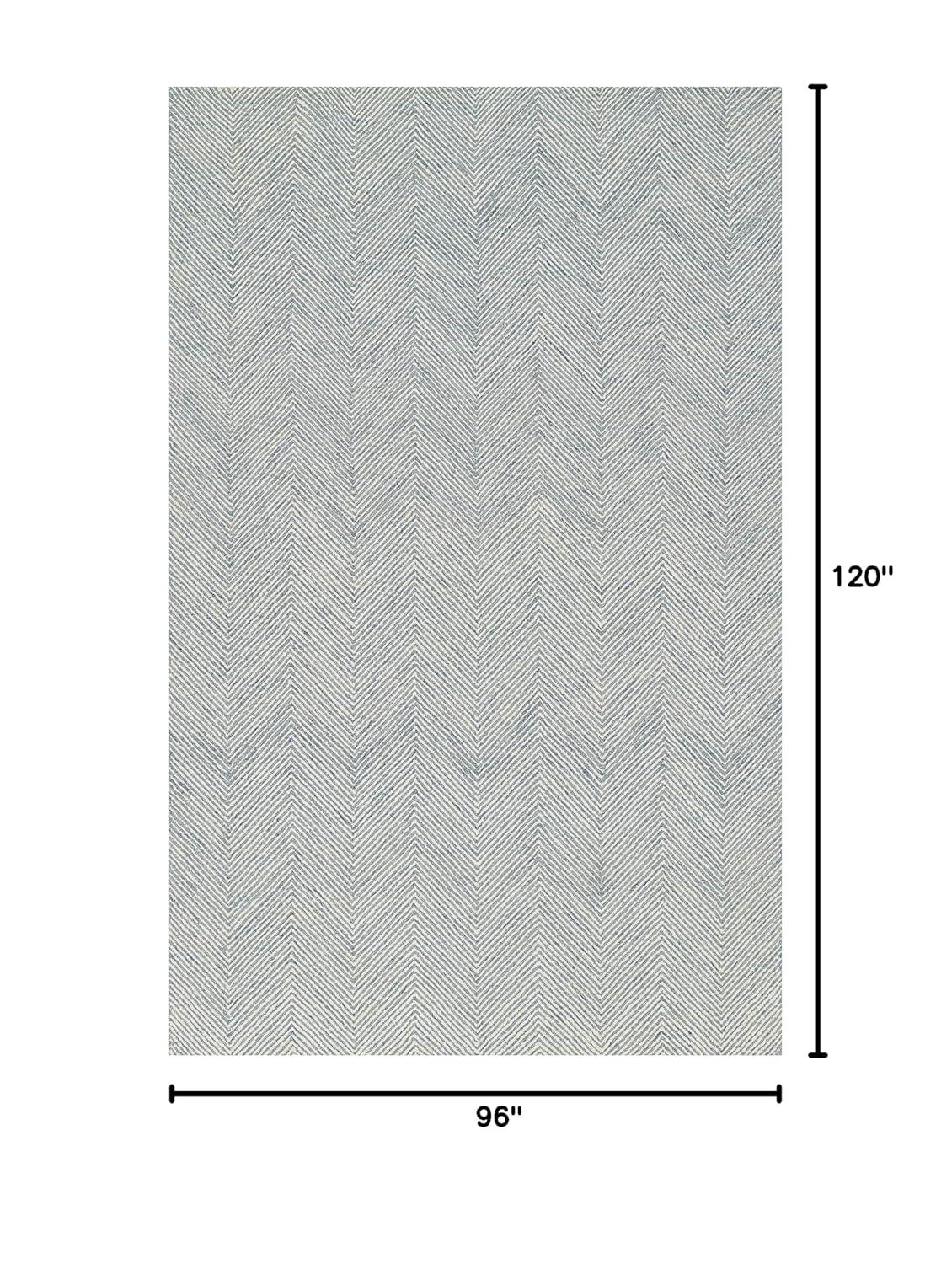 Wheaton Chevron Handmade Tufted Wool Taupe Area Rug