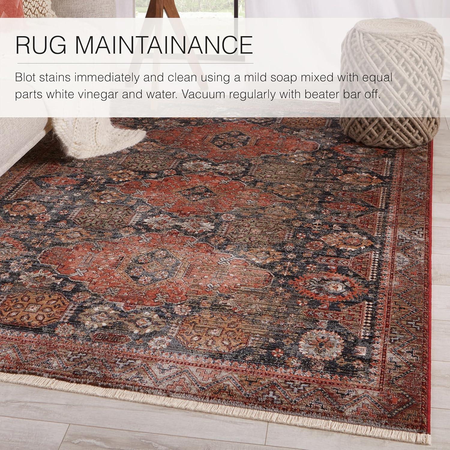 Zefira Gray Synthetic 8' x 10' Rectangular Rug