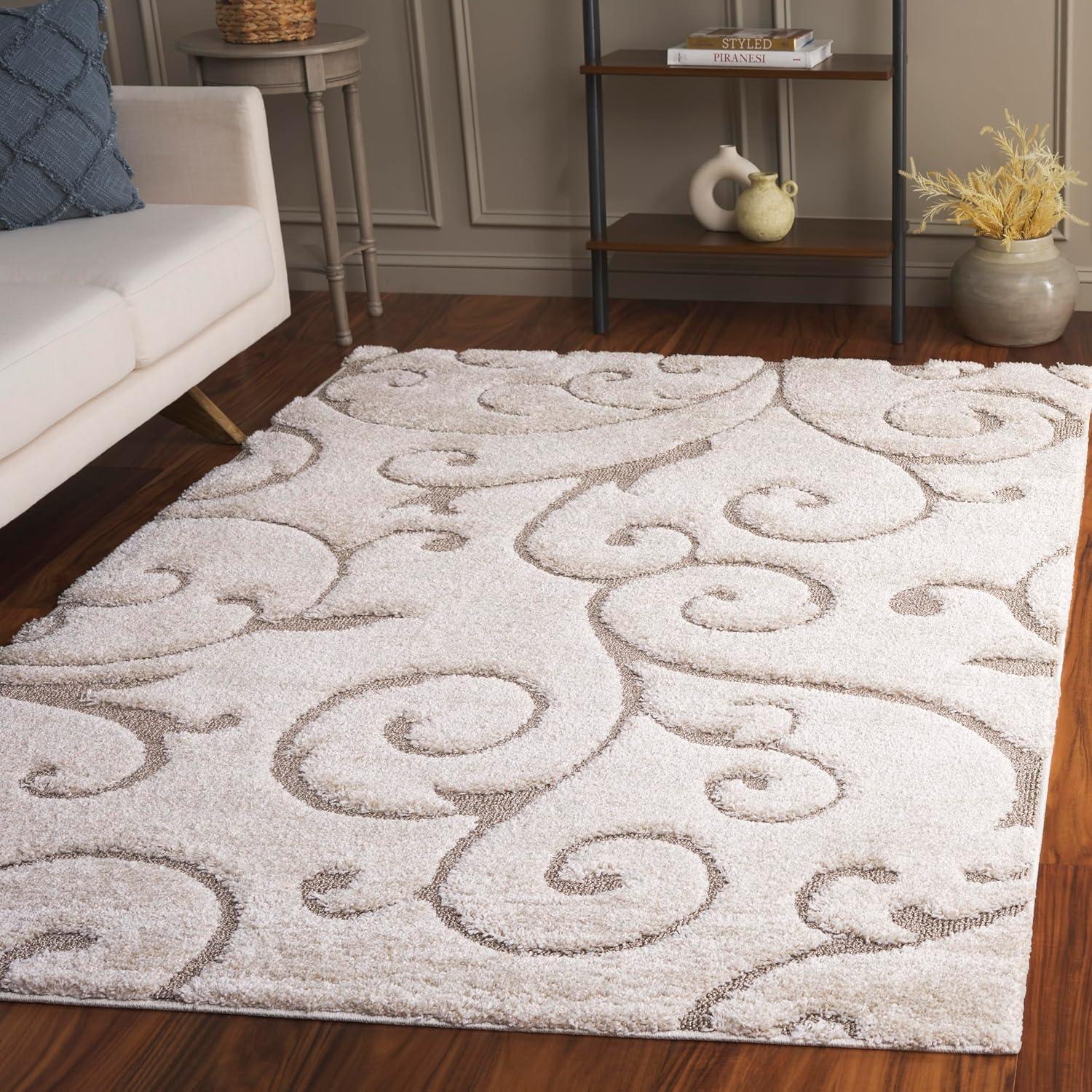 Florida Shag SG455 Power Loomed Area Rug  - Safavieh