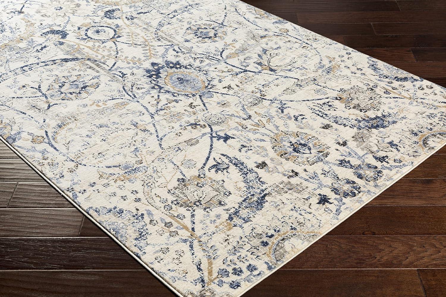 Livabliss Indigo 5'3"x7'3" Rectangle Woven Indoor Area Rugs Denim