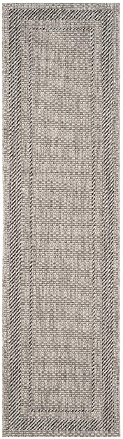 Courtyard CY8477 Power Loomed Indoor/Outdoor Runner Rug - Beige/Black - 2'3"x6'7" - Safavieh.