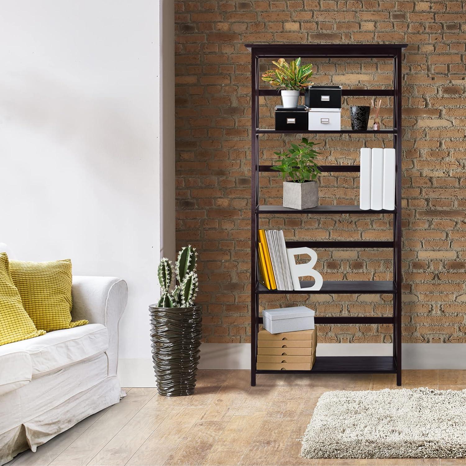 Ltd  Montego 5 tier Bookcase  Espresso