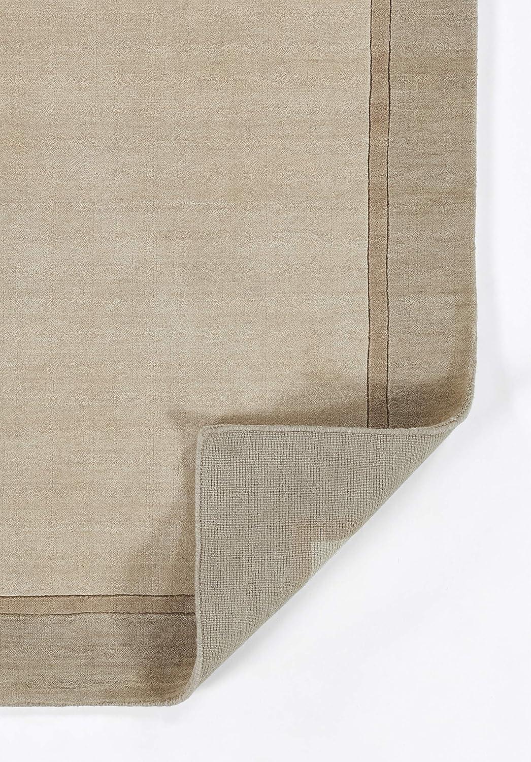 Momeni Beckton Hand Loomed Wool Taupe Area Rug 9' X 12'