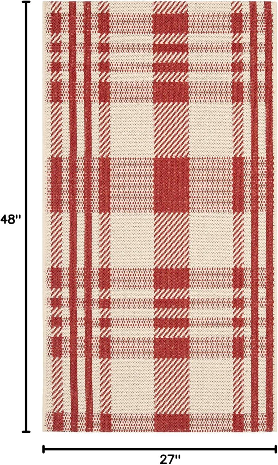 Courtyard Performance Plaid Rug