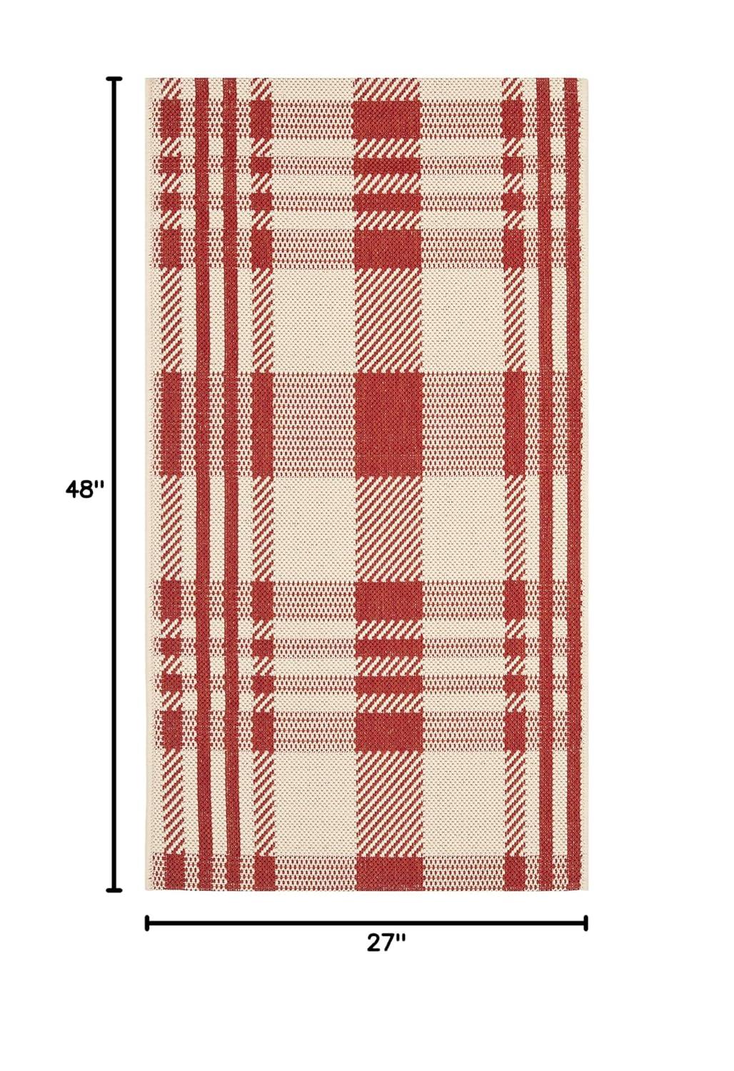Courtyard Performance Plaid Rug