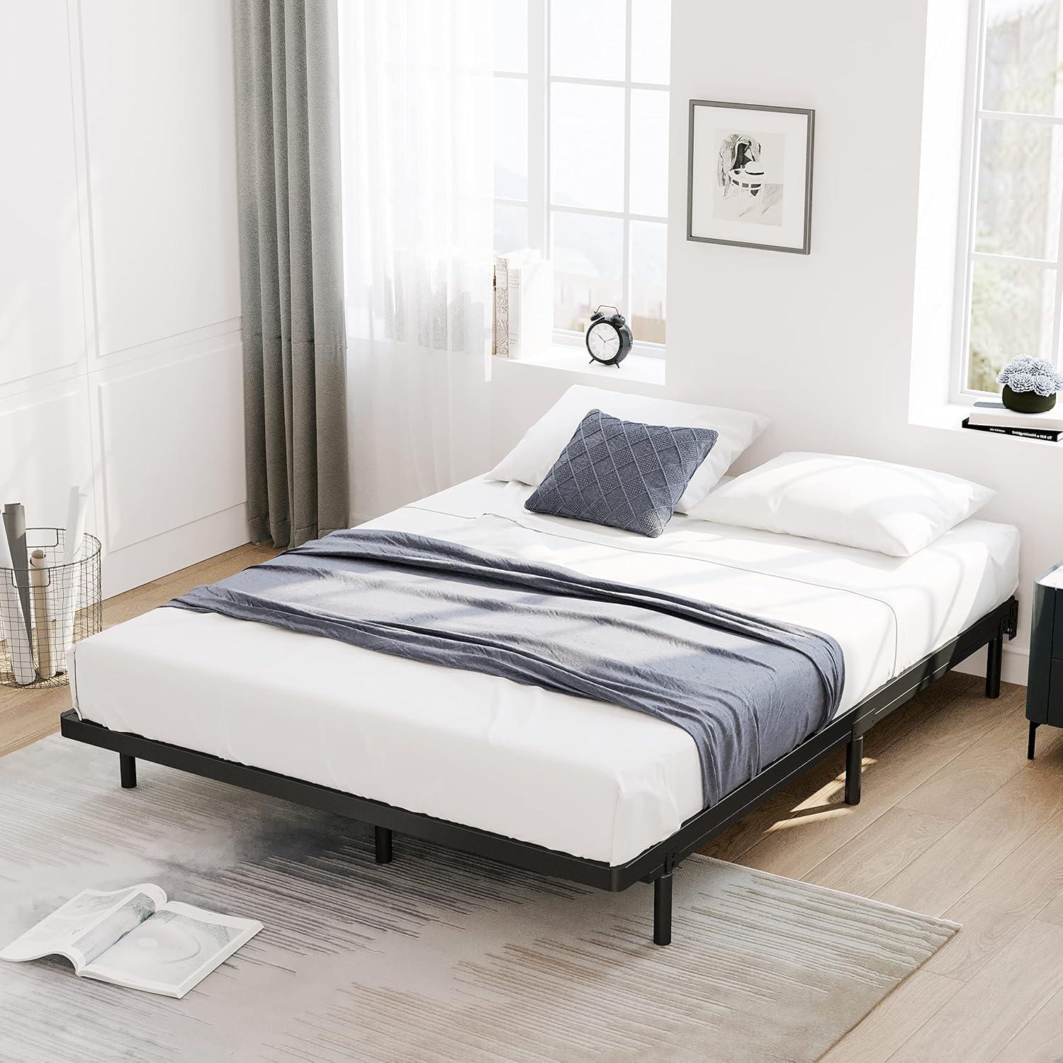 Alwyn Home Bercht 2" Low Profile Metal Box Spring Bunkie Board, Thin Bed Slat Replacement(No legs)