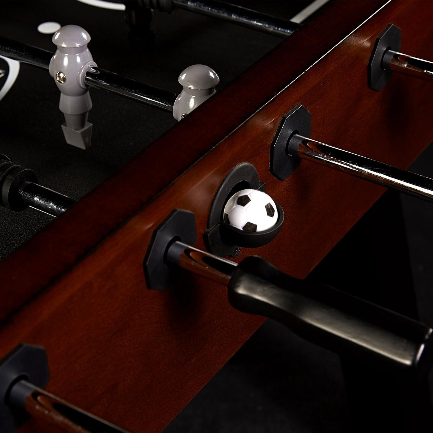 56” Allendale Foosball Table Competition Size, Soccer, Brown/Black by Barrington Billiards