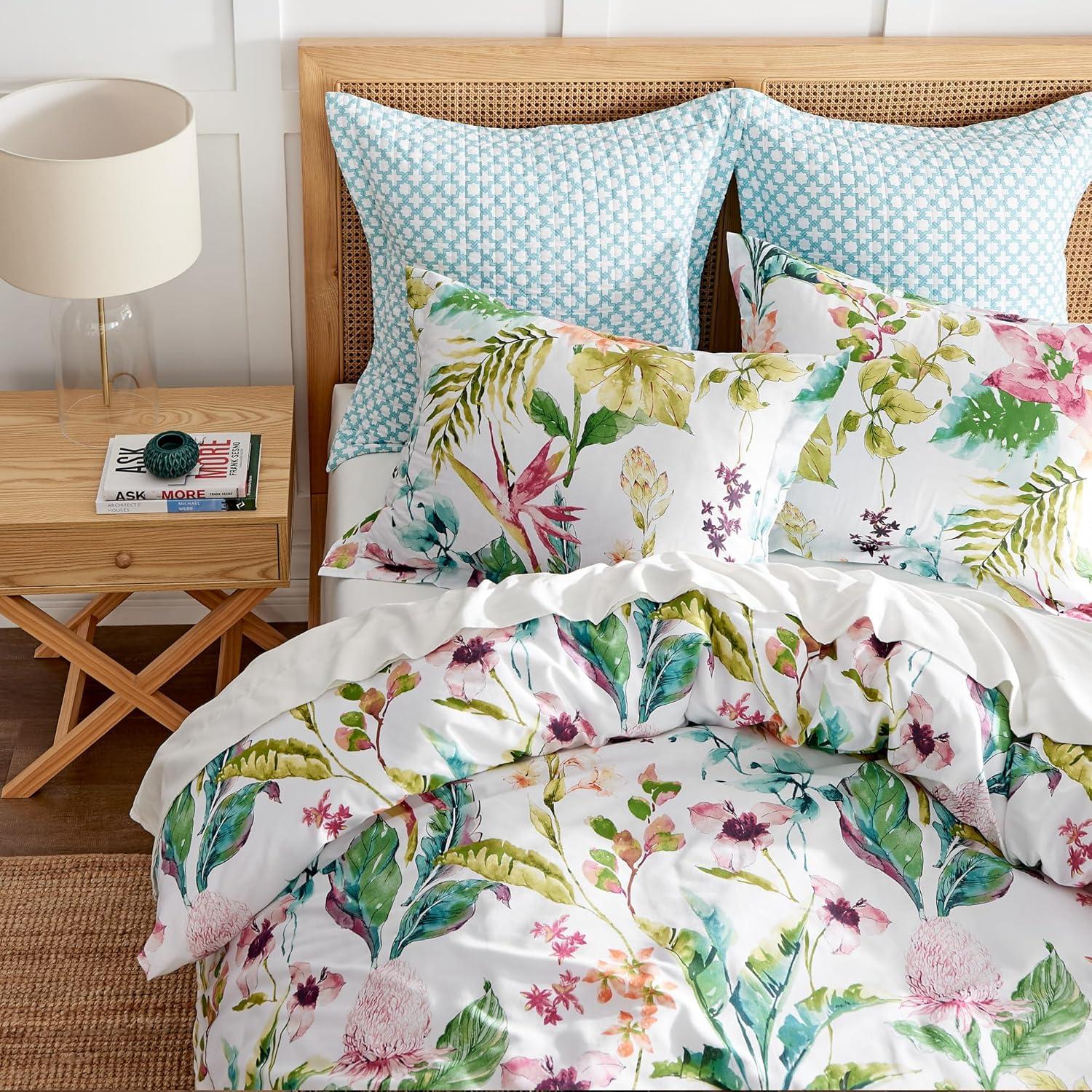Malana Tropical Quilt Set - King Quilt and Two King Pillow Shams Multi - Levtex Home