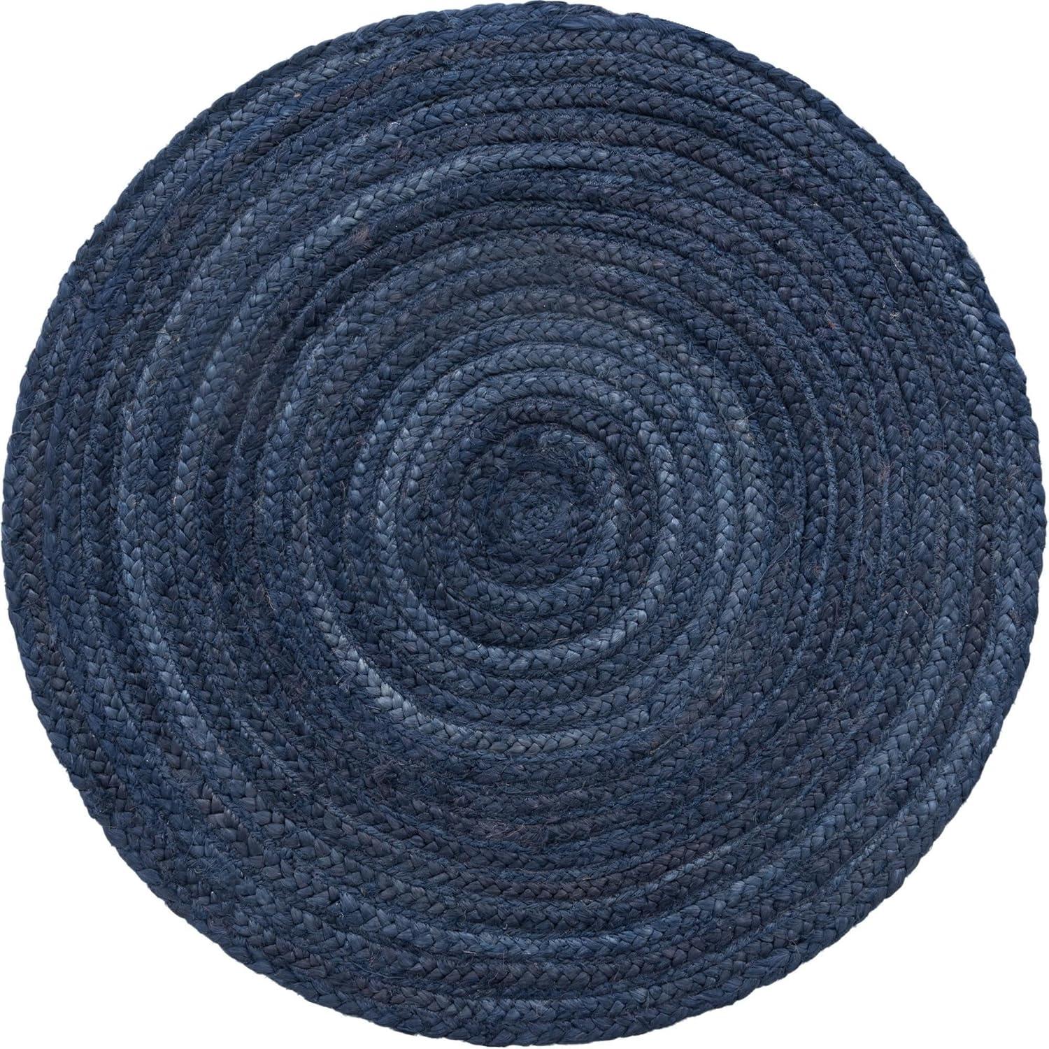 Unique Loom 3' 3 x 3' 3 Dhaka Braided Jute Round Area Rug