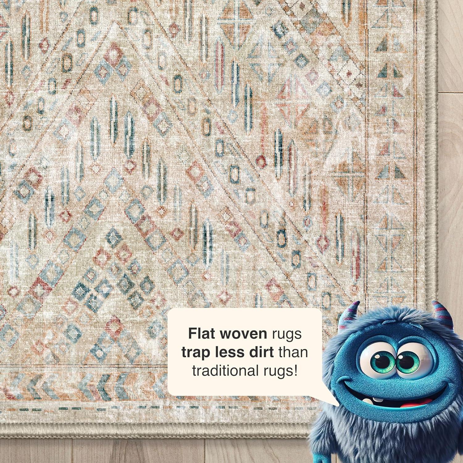 Well Woven Asha Anya Vintage Tribal Ivory 2'7" x 9'6" Runner Rug