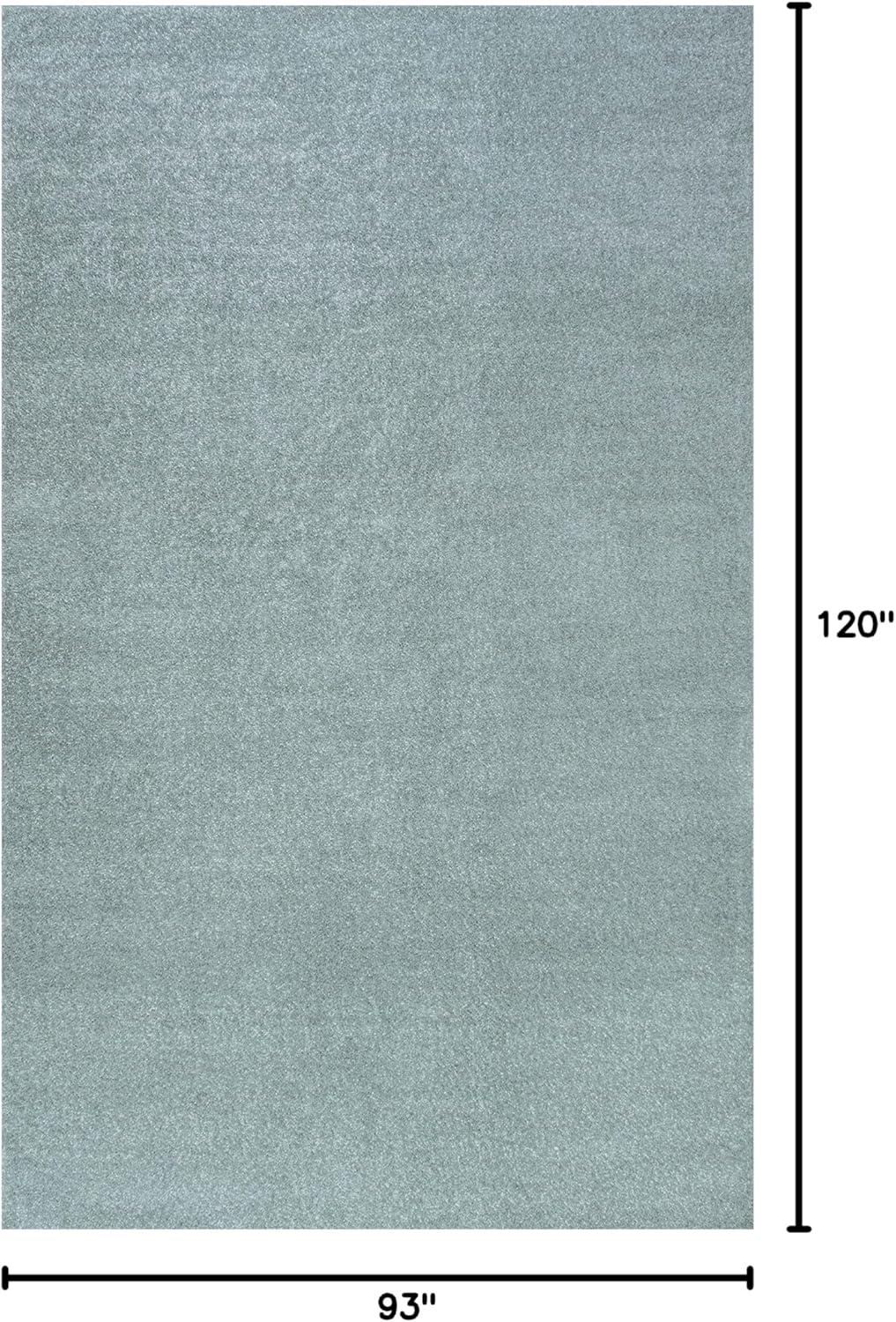 8'x10' Haze Solid Low-Pile, Light Blue - JONATHAN Y