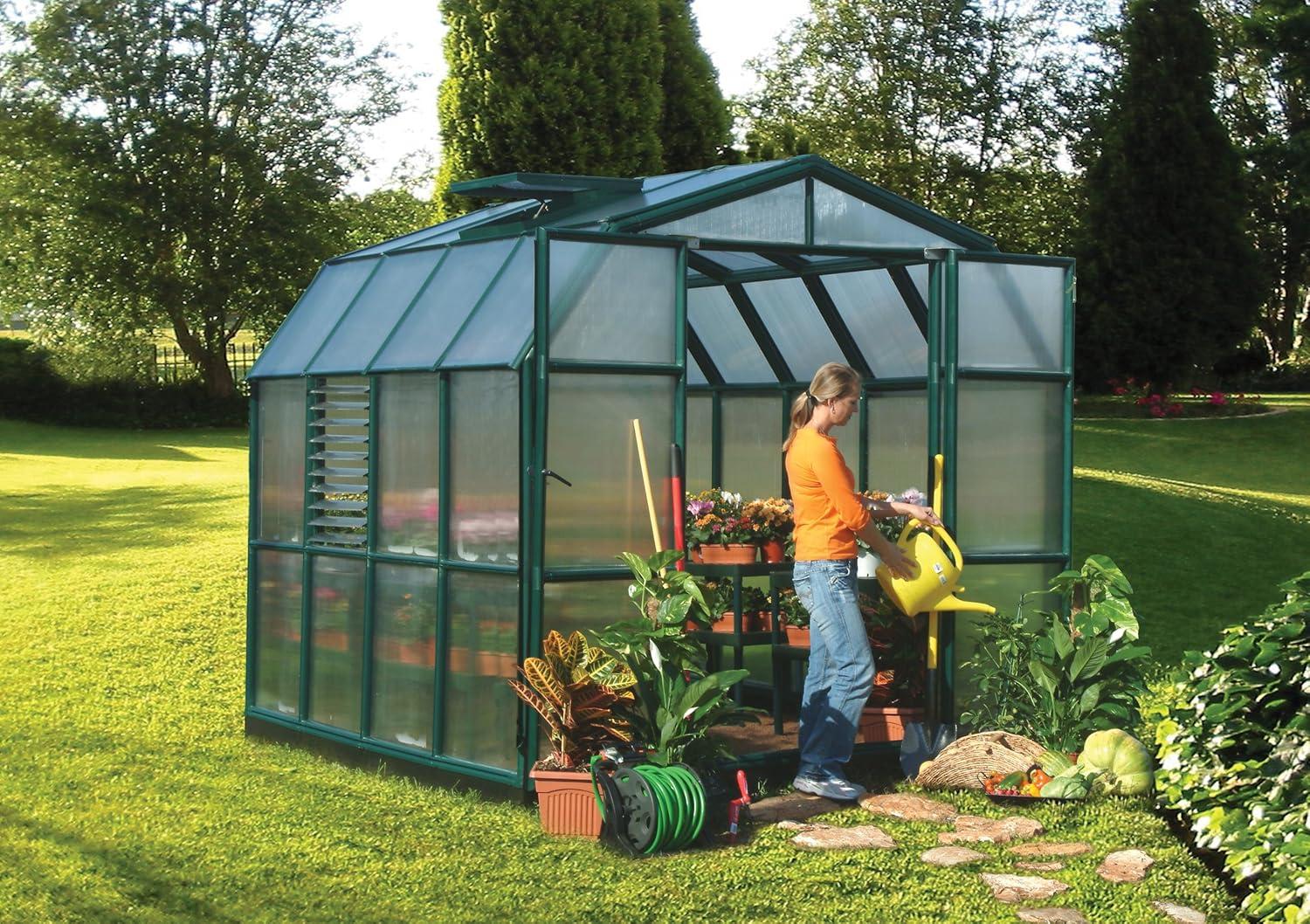 Canopia Palram - Canopia Prestige 2 Twin Wall 8' W Greenhouse with Starter Kit