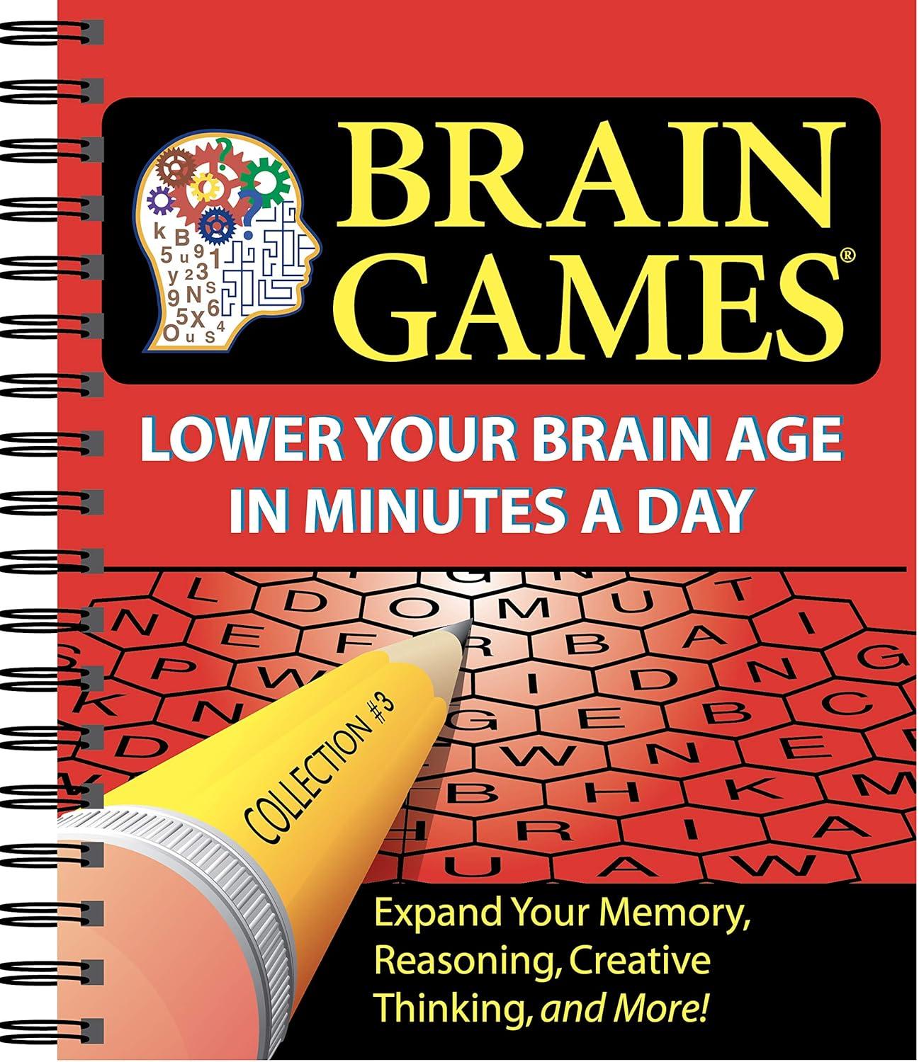 Brain Games - (Brain Games - Lower Your Brain Age in Minutes a Day) by  Publications International Ltd & Brain Games (Spiral Bound)