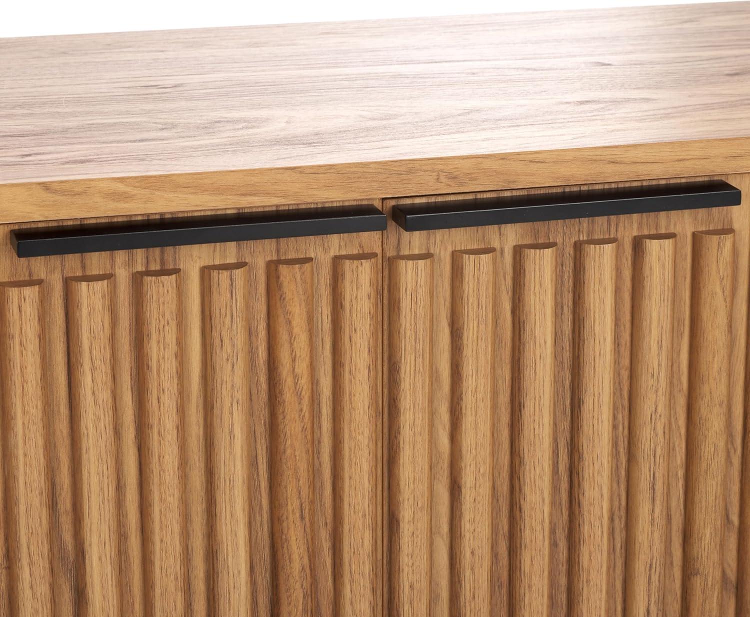 Lylia 4 Door Media Stand - MED9623 - Oak/Black - Safavieh