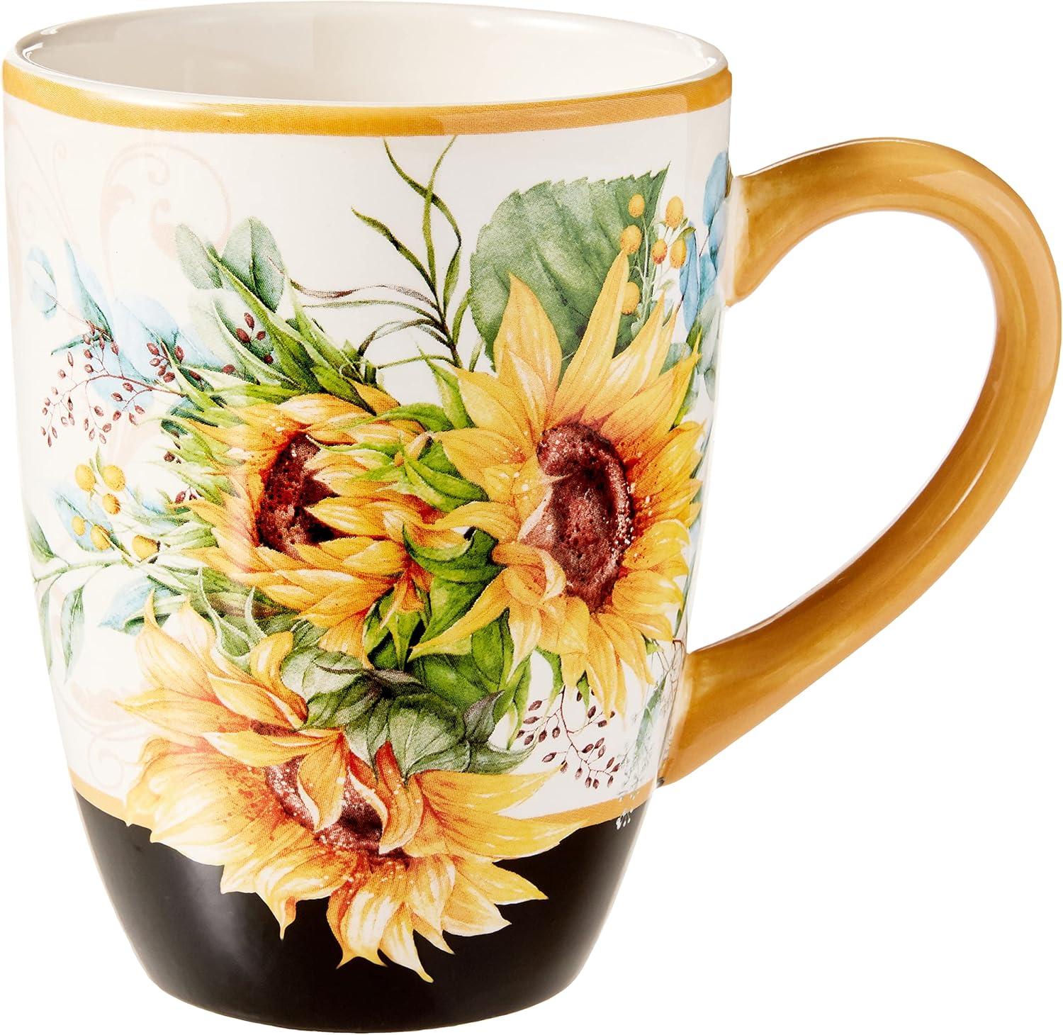 Certified International Sunflower Fields Set/4 Mug