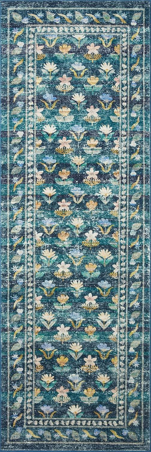 Rifle Paper Co. x Loloi Courtyard Emerald Area Rug feat. CloudPile