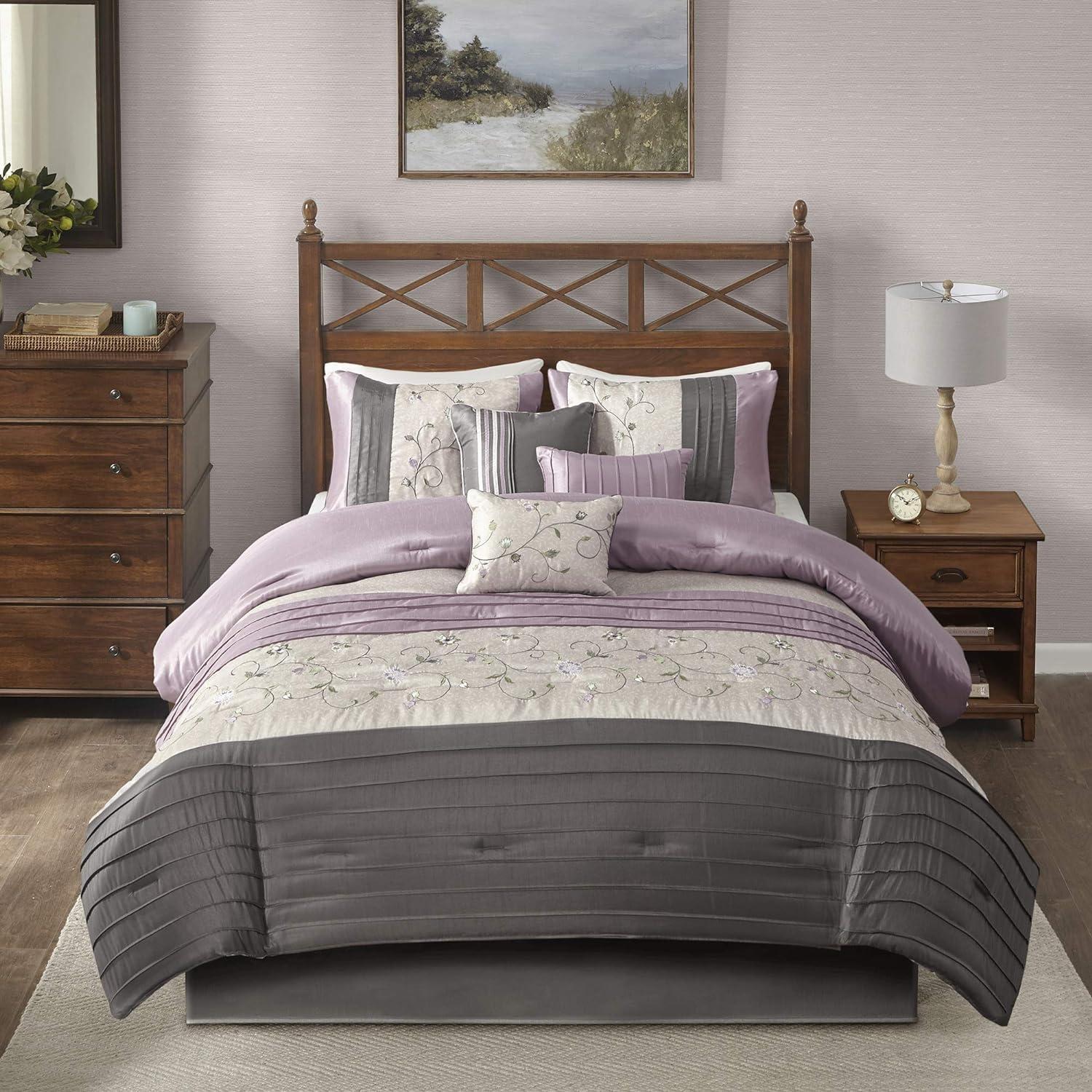 Serene Embroidered 7 Piece Comforter Set