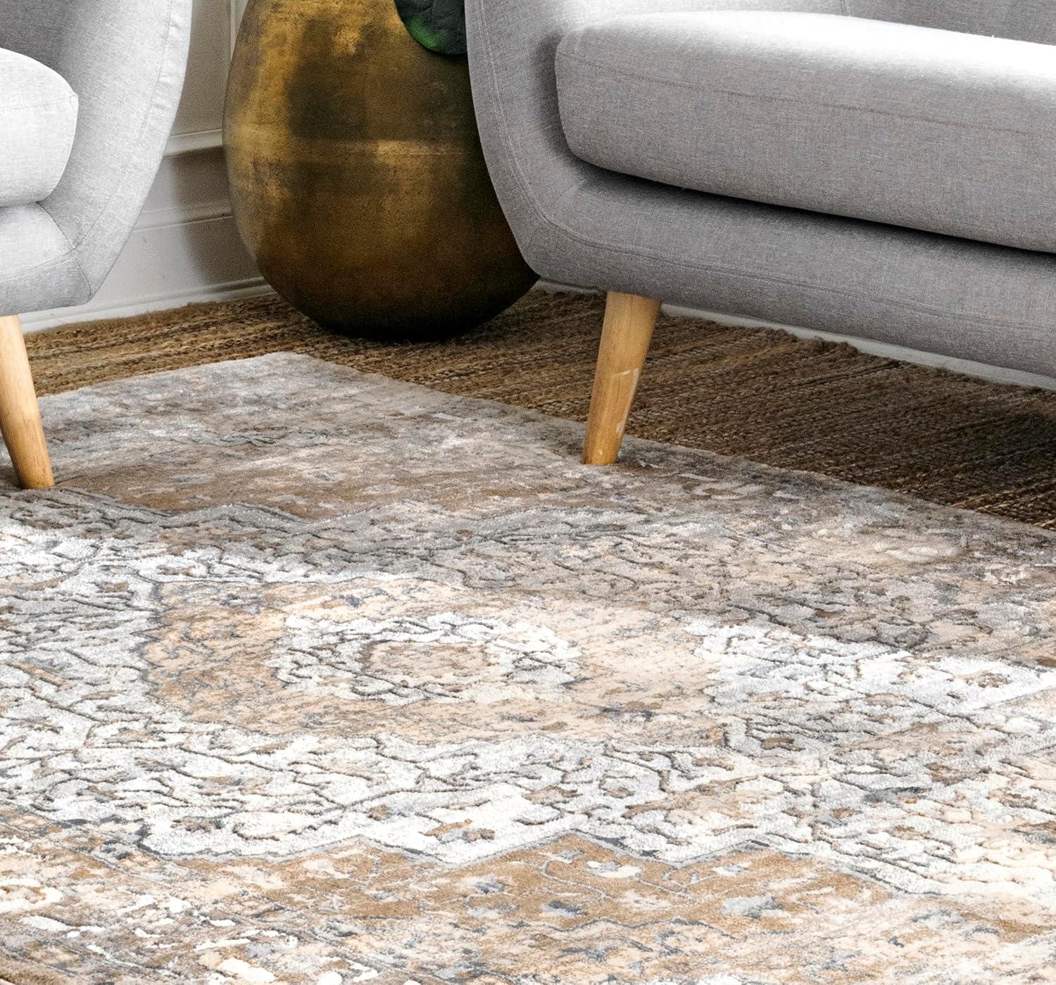 Nuloom Vintage Medallion Thea Indoor Area Rug