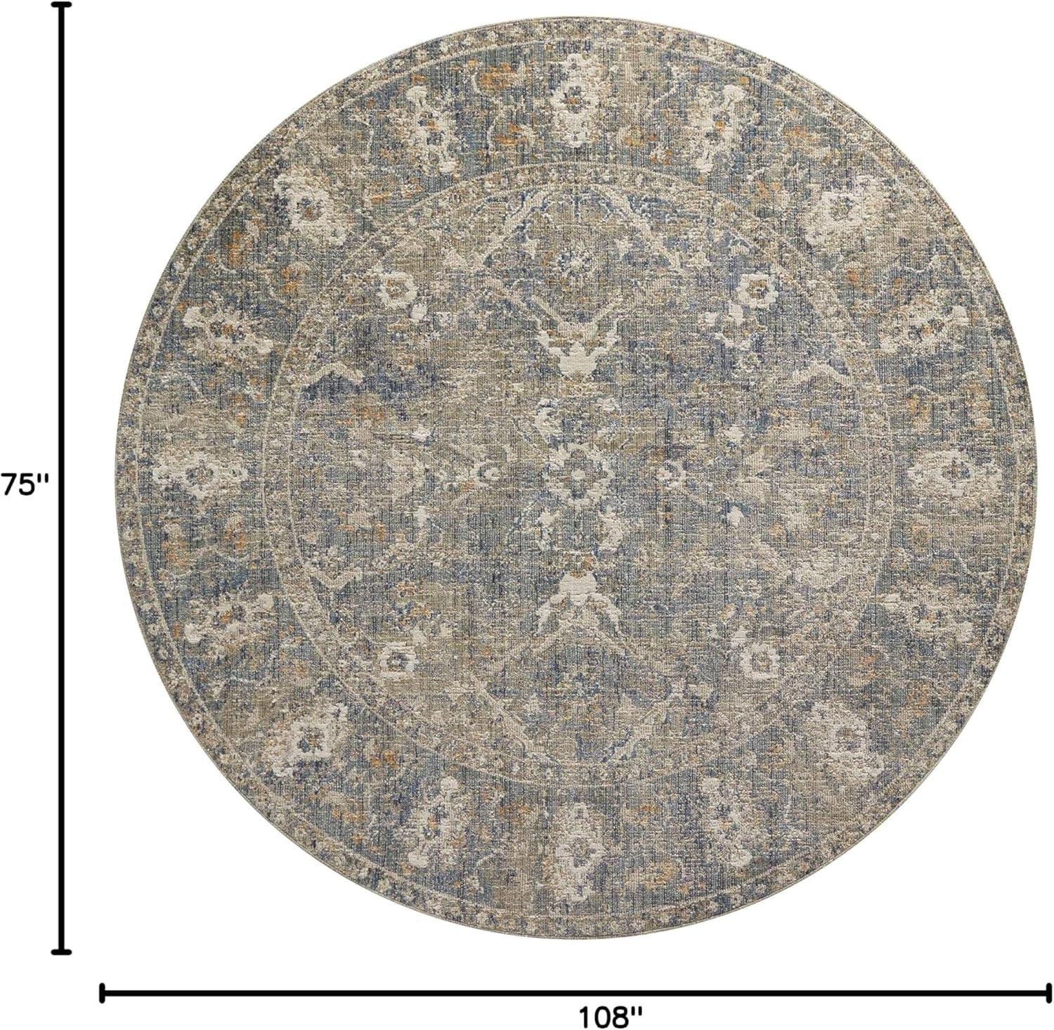 Rosemarie Rug by Chris Loves Julia x Loloi - Sand and Lagoon / 6'3" x 9'
