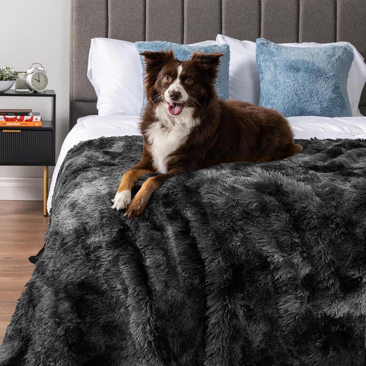 PetAmi Faux Fur Sherpa Pet Blanket