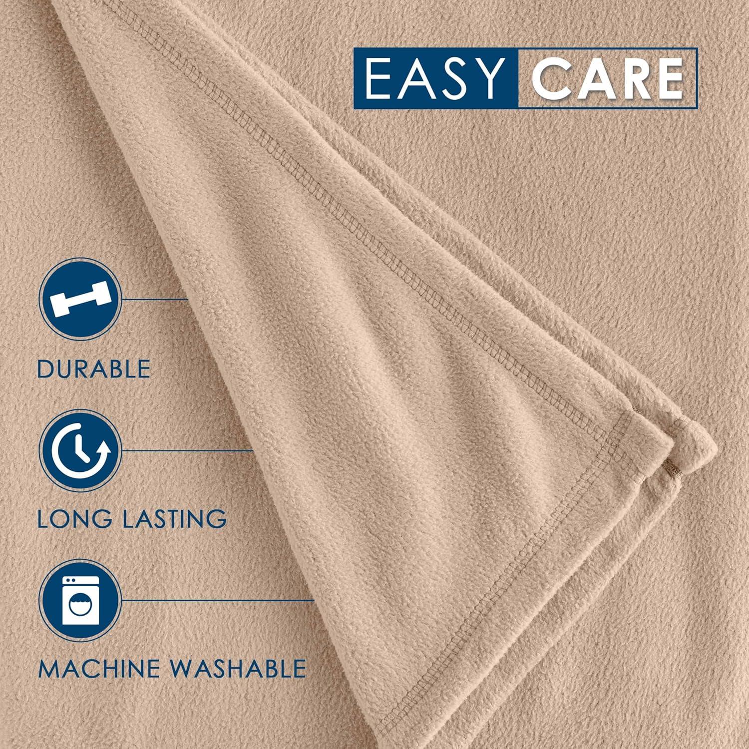 Martex Super Soft Fleece Blanket All Season, Warm, Lightweight, Cozy Throw Blanket